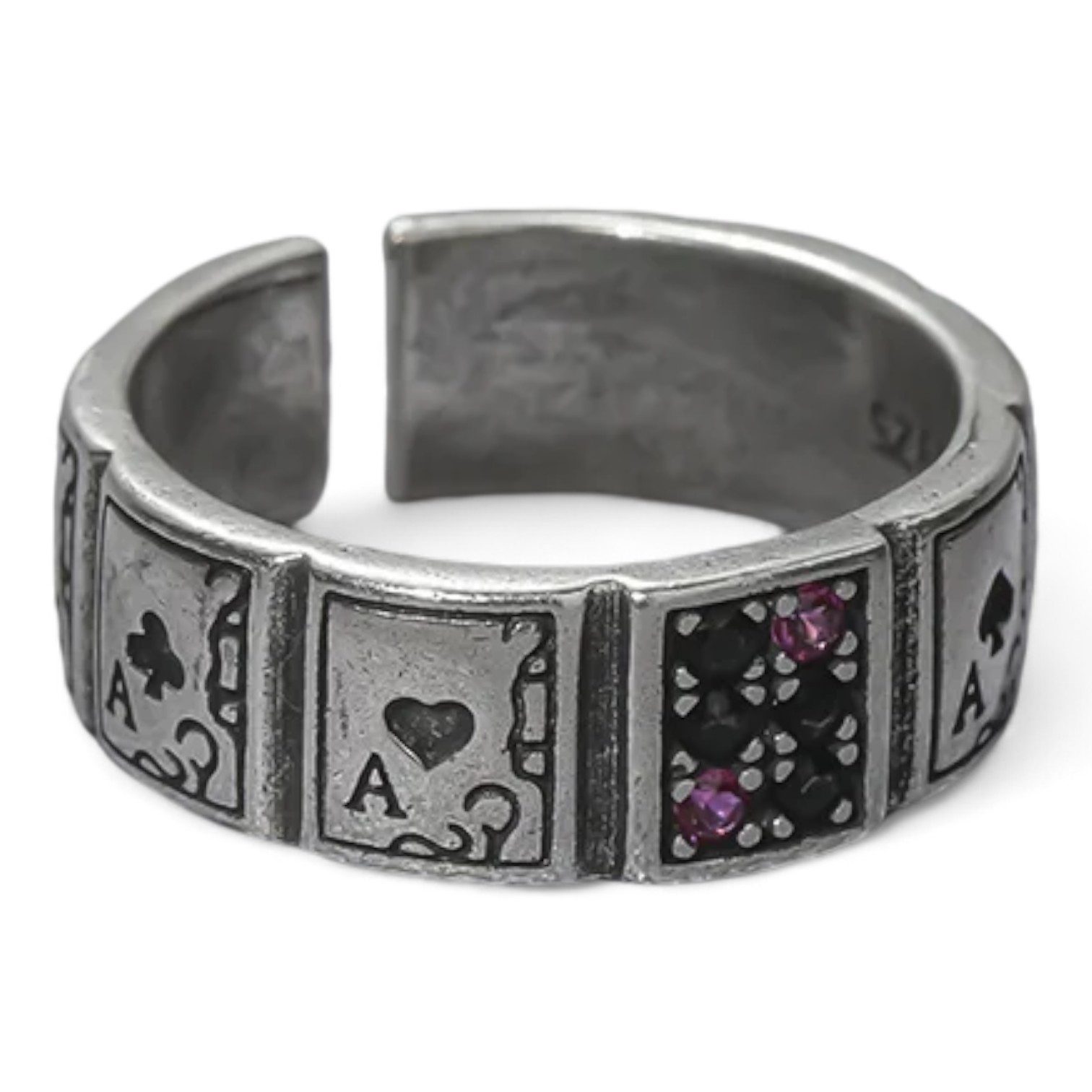 Eyecatcher Fingerring Offener Spielkarten Ring AS günstig online kaufen