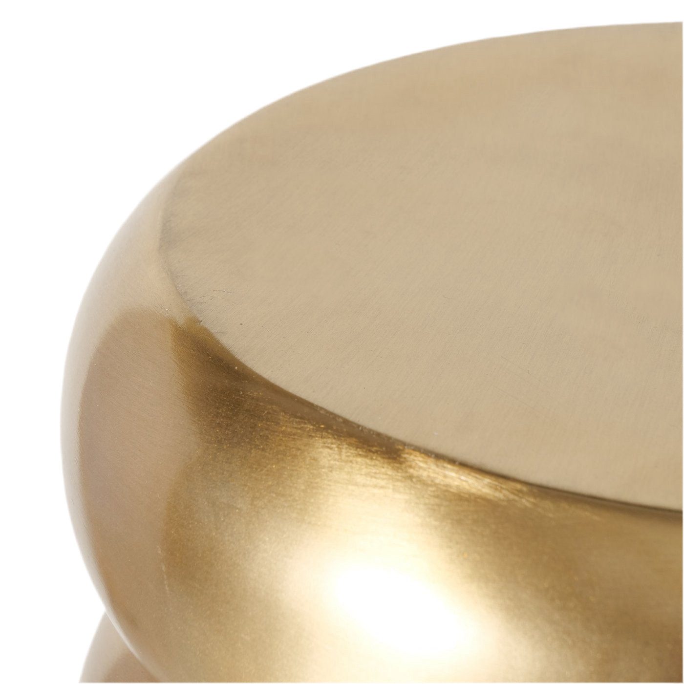 MF Beistelltisch Design Beistelltisch Lior Rund Gold Metall Handarbeit 37 cm (1-St)