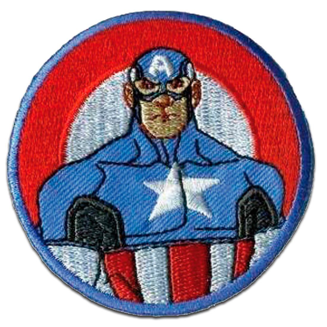 Catch the Patch Aufnäher Bügelbild, Aufbügler, Applikationen, Patches, Flicken, zum aufbügeln, Polyester, Avengers Captain America 2 - Größe: 6 x 6 cm