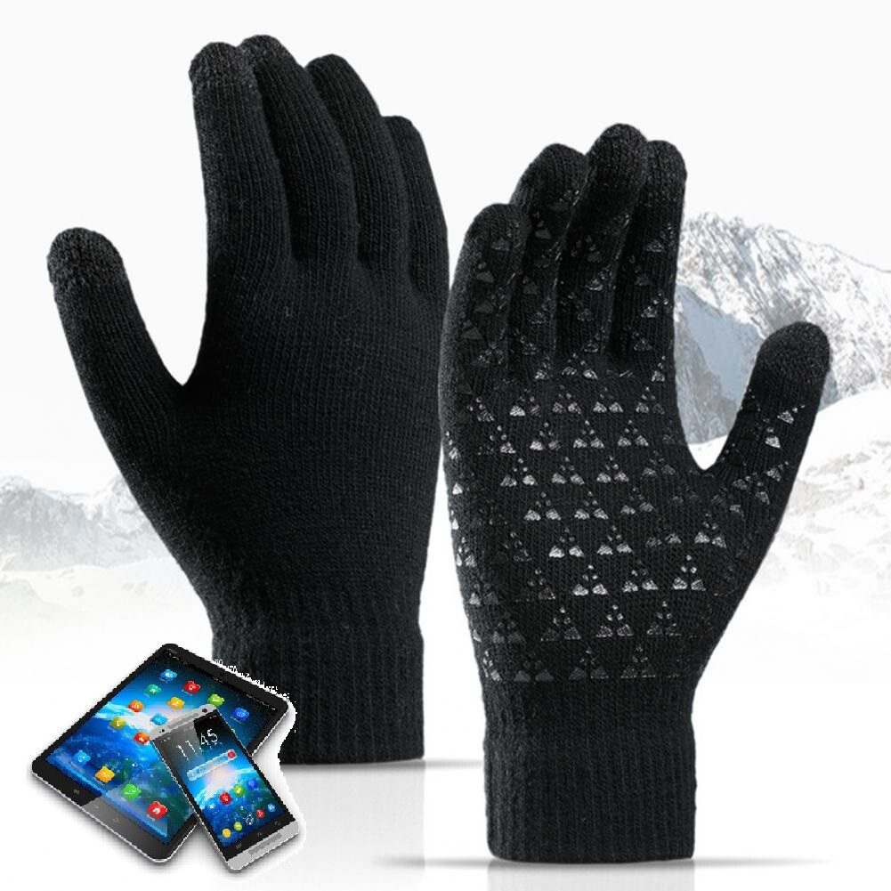 SpionProfi Strickhandschuhe Touchscreen Winter Handy Handschuhe Tablet Smartphone Damen Herren Winterhandschuhe mit Touchscreen Funktion für Smartphone & Tablet