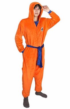 GalaxyCat Kostüm Son Goku Kigurumi, Orangener Pyjama mit "Go", Son Goku Pyjama Jumpsuite