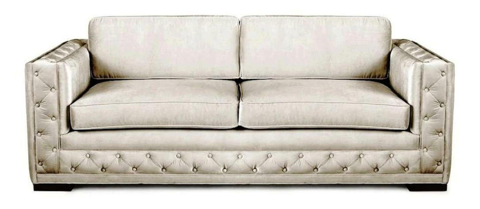 Braun Neu Couchen Kreative Weiß Chesterfield Sofa Modern Möbel Chesterfield-Sofa, Textil JVmoebel Design