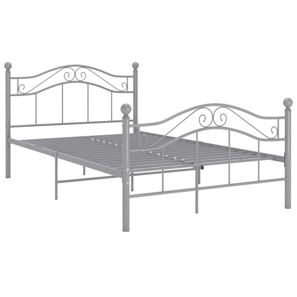 furnicato Bettgestell Bett Grau Metall 120x200 günstig online kaufen