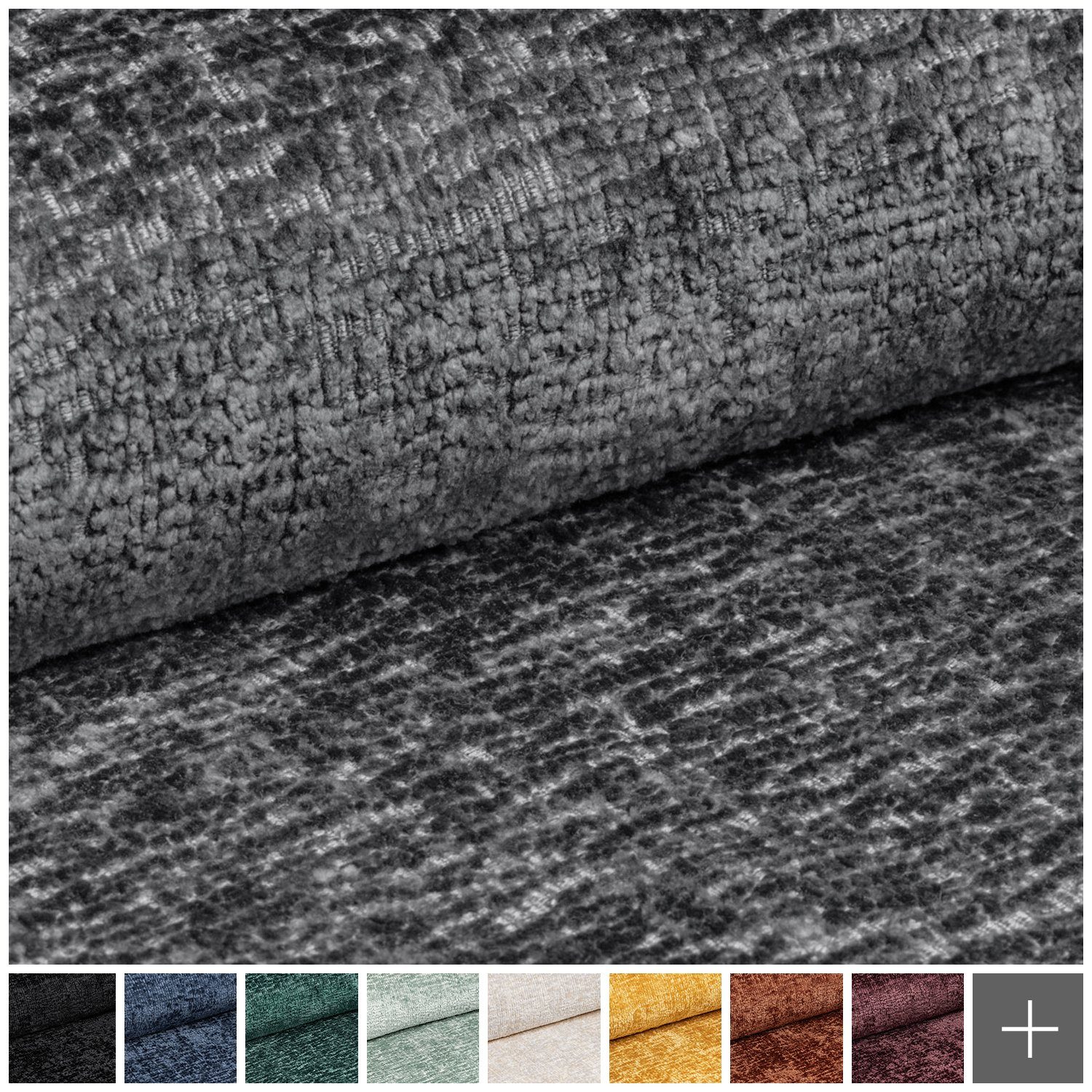 novely® Stoff TRENTO Polsterstoff - Hochwertiger eleganter Möbelstoff, Wasserdicht, uv-beständig, lichtecht, Meterware, 1lfm