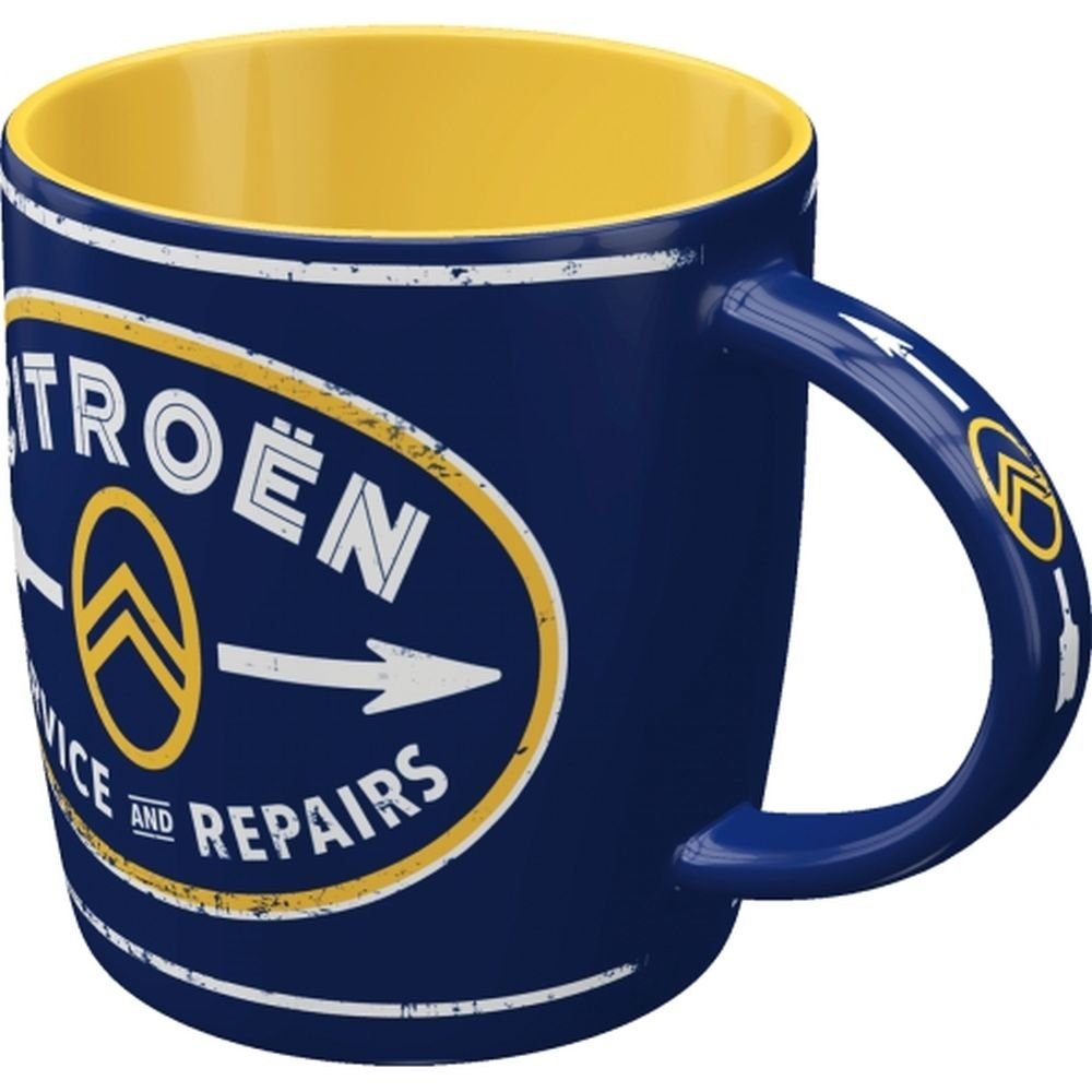 - & Nostalgic-Art Citroen Service Tasse Kaffeetasse - Repairs