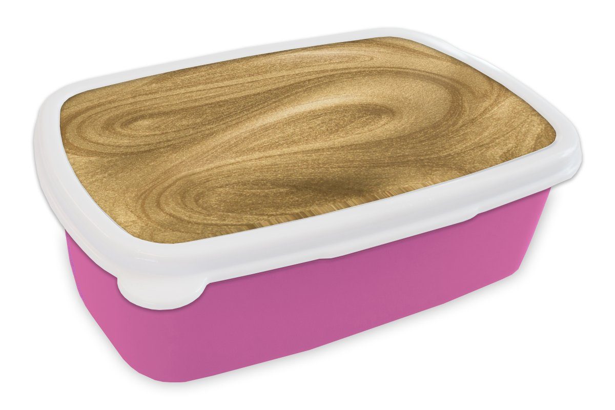 MuchoWow Lunchbox Gold - Glitzer - Abstrakt - Luxus, Kunststoff, (2-tlg), Brotbox für Erwachsene, Brotdose Kinder, Snackbox, Mädchen, Kunststoff rosa