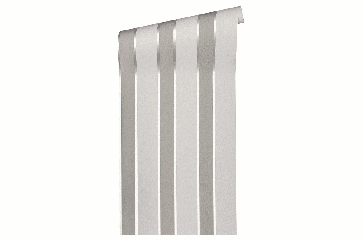 A.S. Création Vinyltapete, Streifentapete Streifen Braun 333291 Tapete Alpha Wandtapete