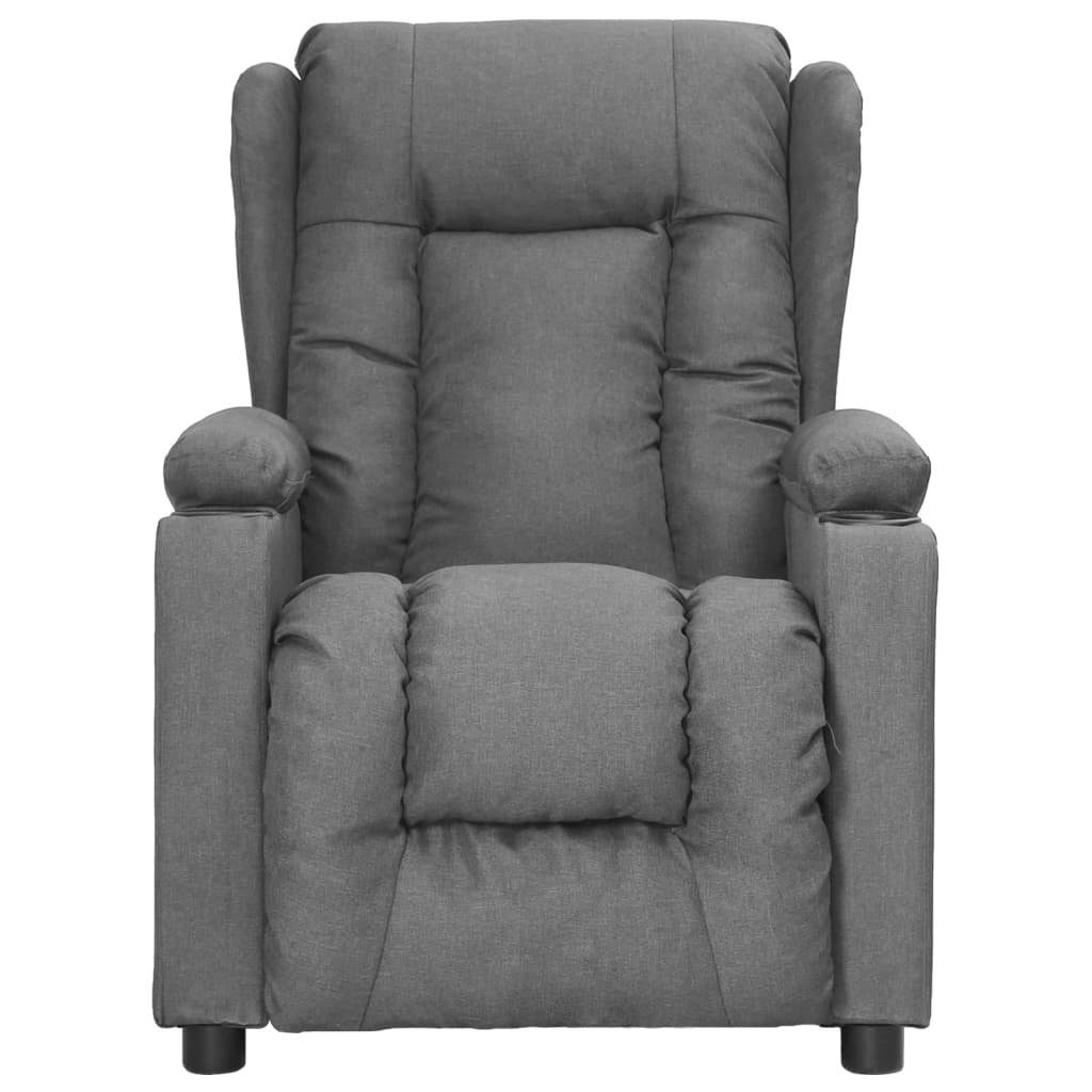 vidaXL Sessel Aufstehsessel Hellgrau Stoff (1-St) günstig online kaufen