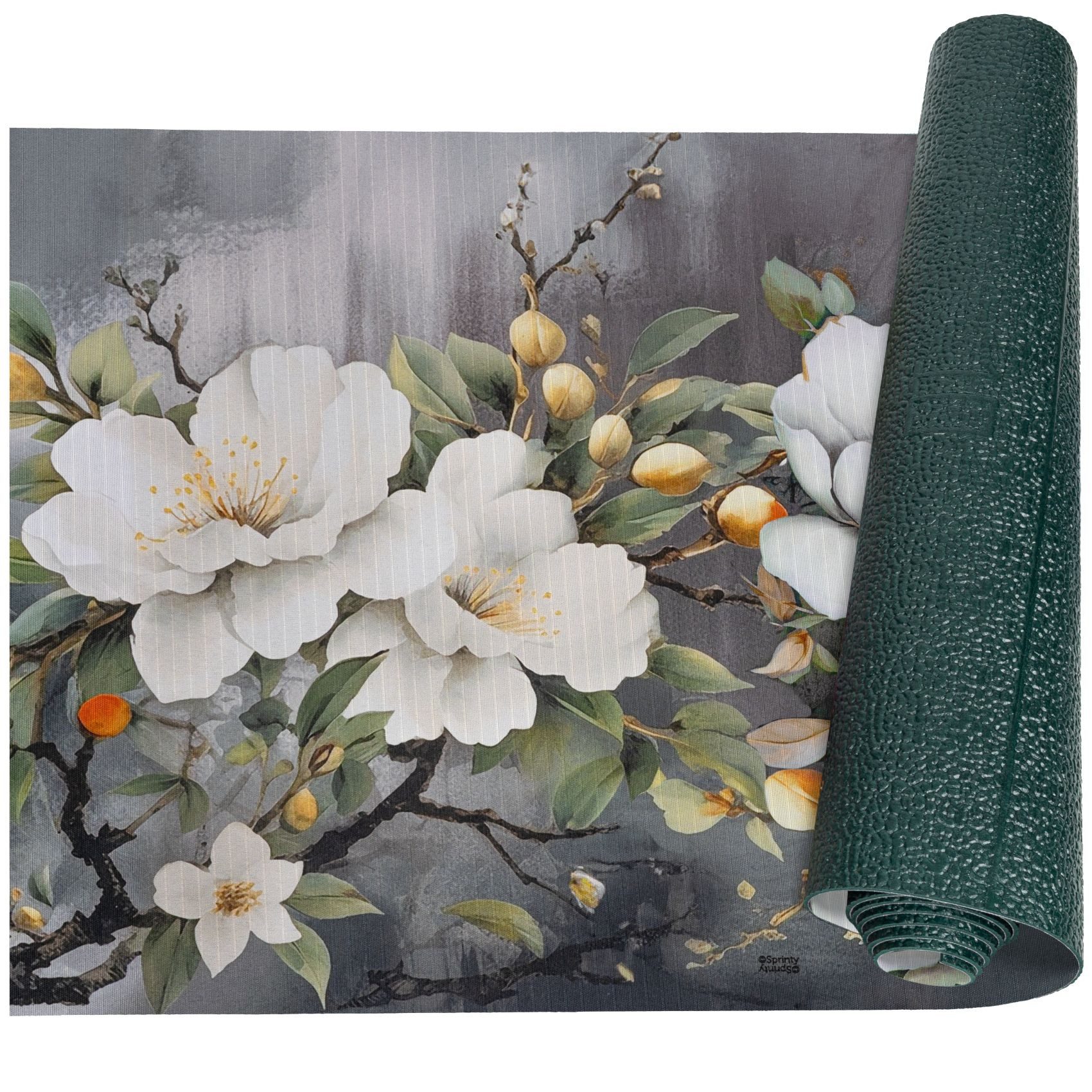 ANRO Küchenläufer GreenLine Teppichläufer Textil, Rechteckig, Höhe: 3 mm, Bodenläufer 100cm Orchidee Grau pflegeleicht