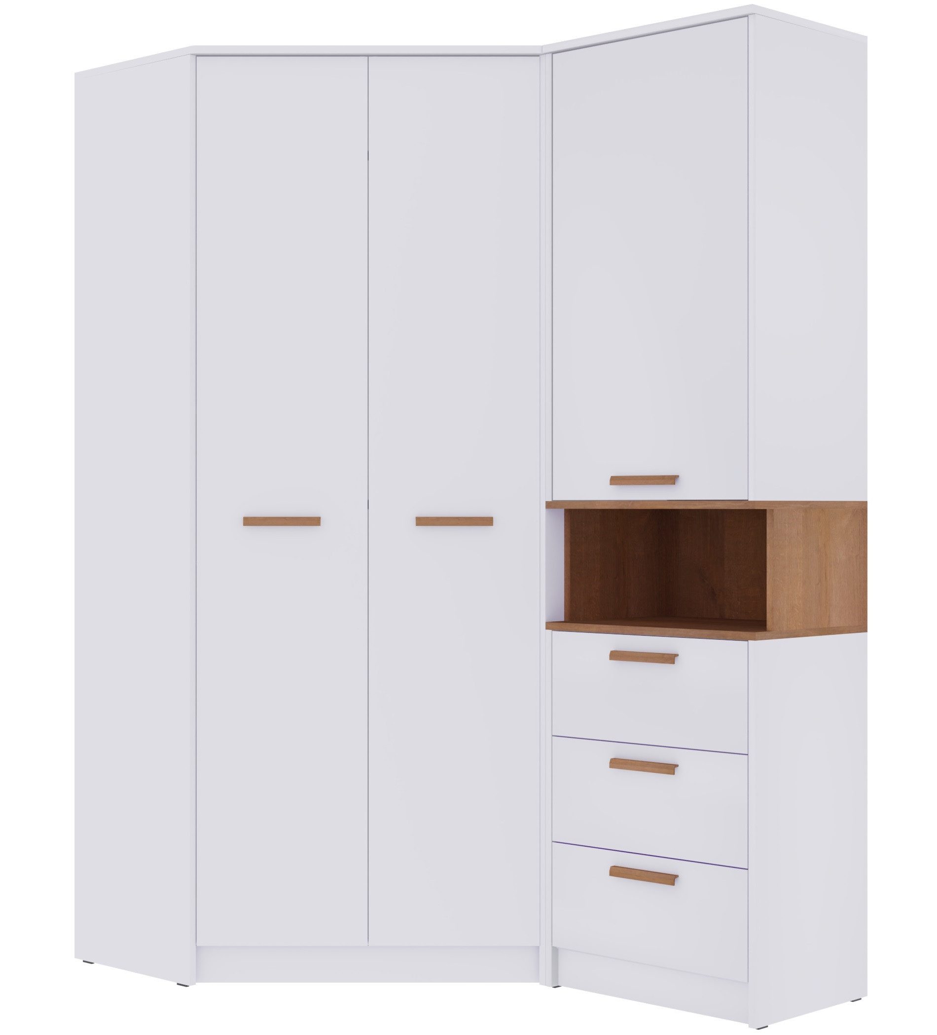 Marmex Möbel Schrank-Set GRANT SET 15N Mehrzweckschrank-Set Eckmöbelset, (2 günstig online kaufen