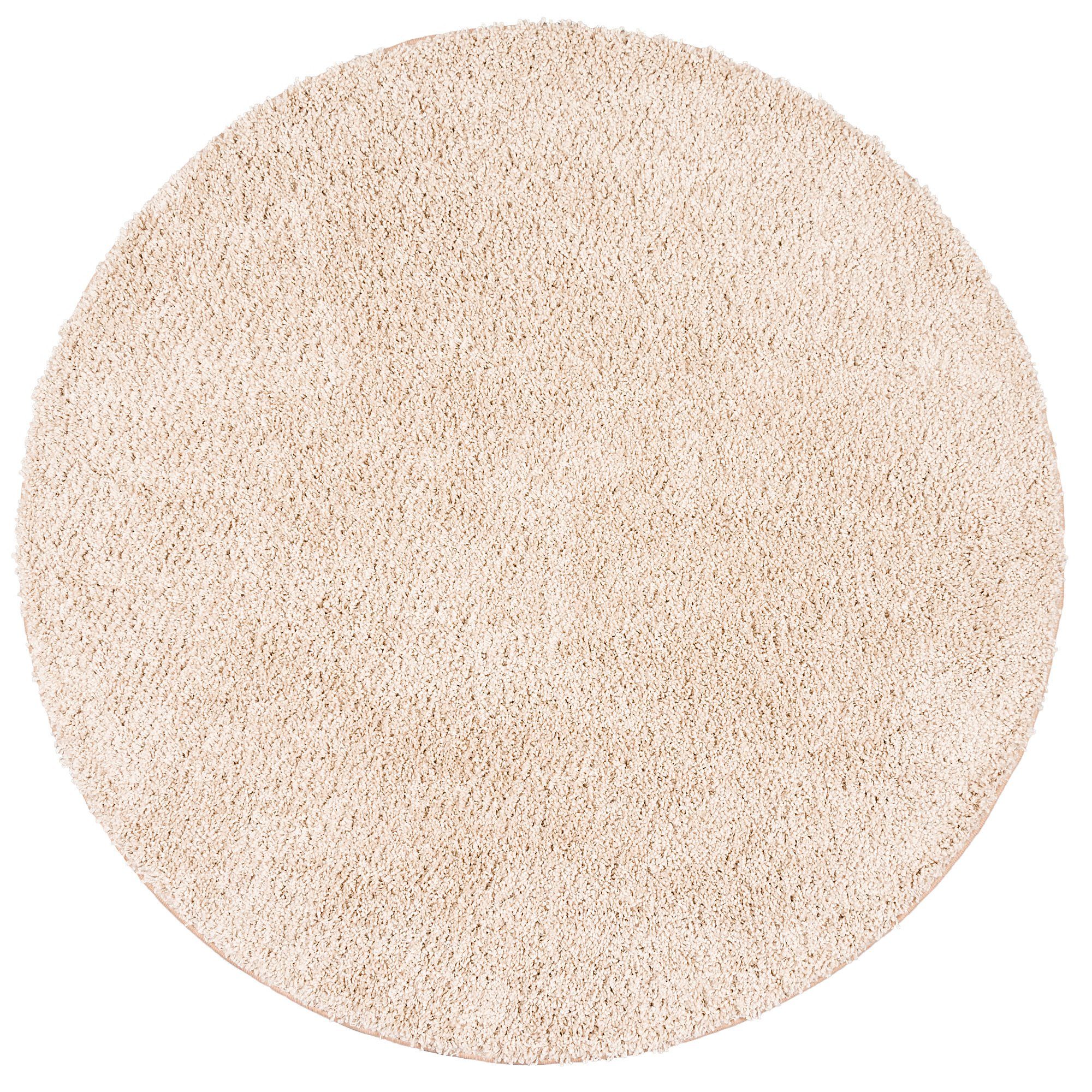 Snapstyle Hochflor-Teppich Luxus Hochflor Langflor Teppich Milano Rund, Rund, Höhe: 43 mm – Bild 2 von 5