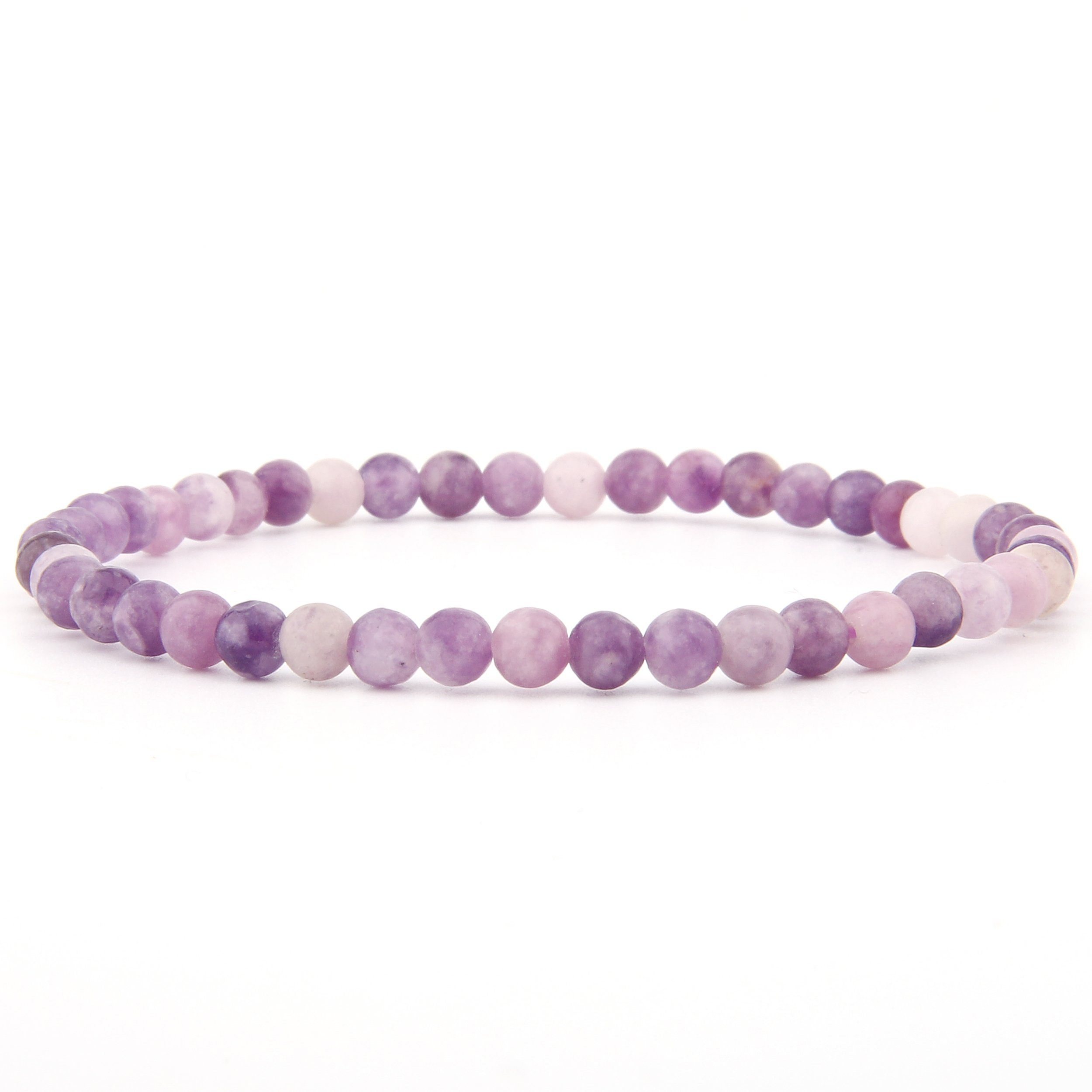 Vascavi Armband Lepidolit Edelstein Perlenarmband, Made günstig online kaufen