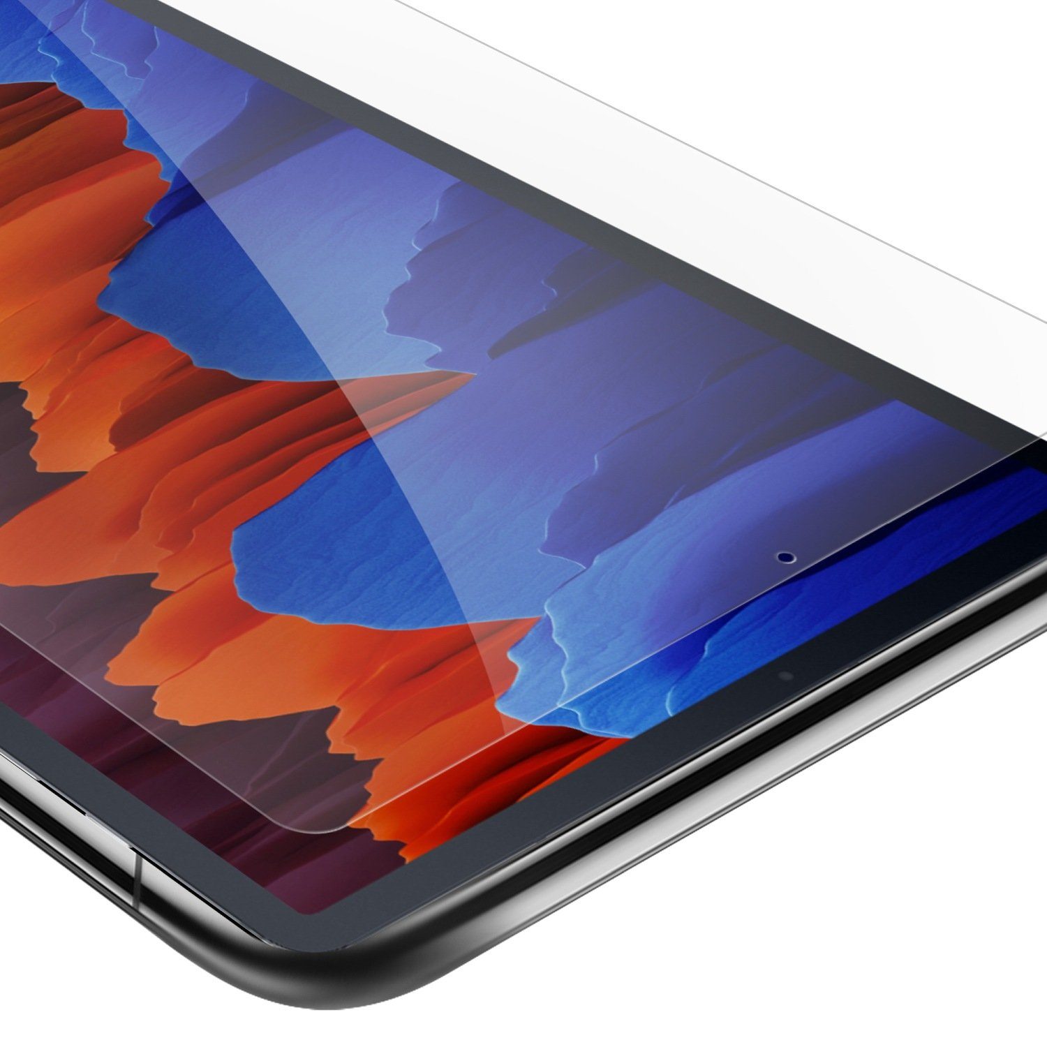 Cadorabo Schutzfolie »Tempered Tablet«, (Samsung Galaxy Tab S7 FE / S7 PLUS  (12.4 Zoll), Schutzglas Panzer Folie für Samsung Galaxy Tab S7 FE / S7 PLUS  (12.4 Zoll) (Tempered) Display-Schutzglas mit 3D Touch