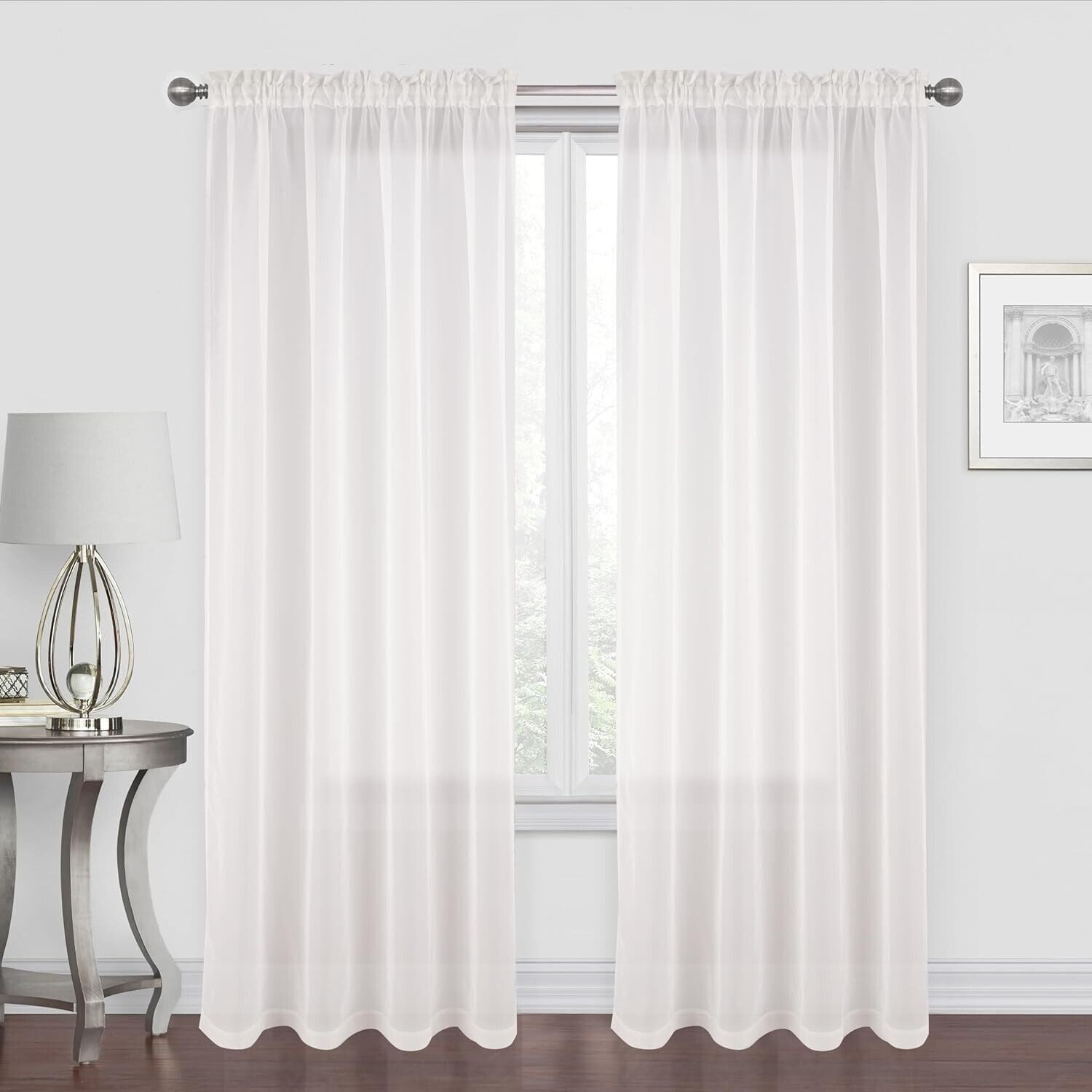 Brilliant Gardine Transparent / Vorhang / Gardine / 140x245cm / Kräuselband günstig online kaufen