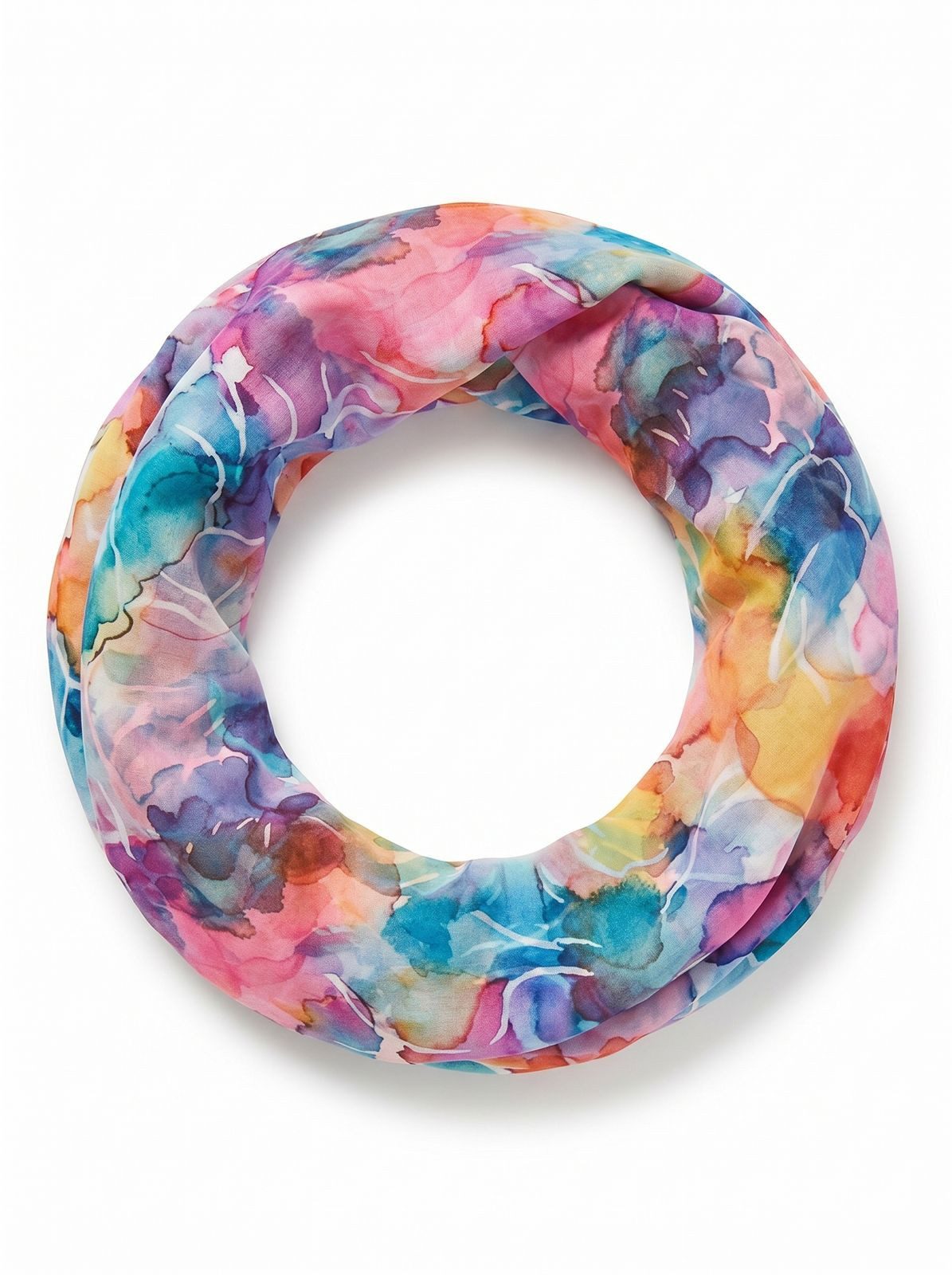 styleBREAKER Loop Aquarell Loop Floral, (1-St)