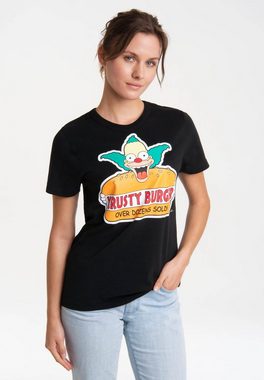 LOGOSHIRT T-Shirt Simpsons - Krusty, der Clown mit lizenziertem Print