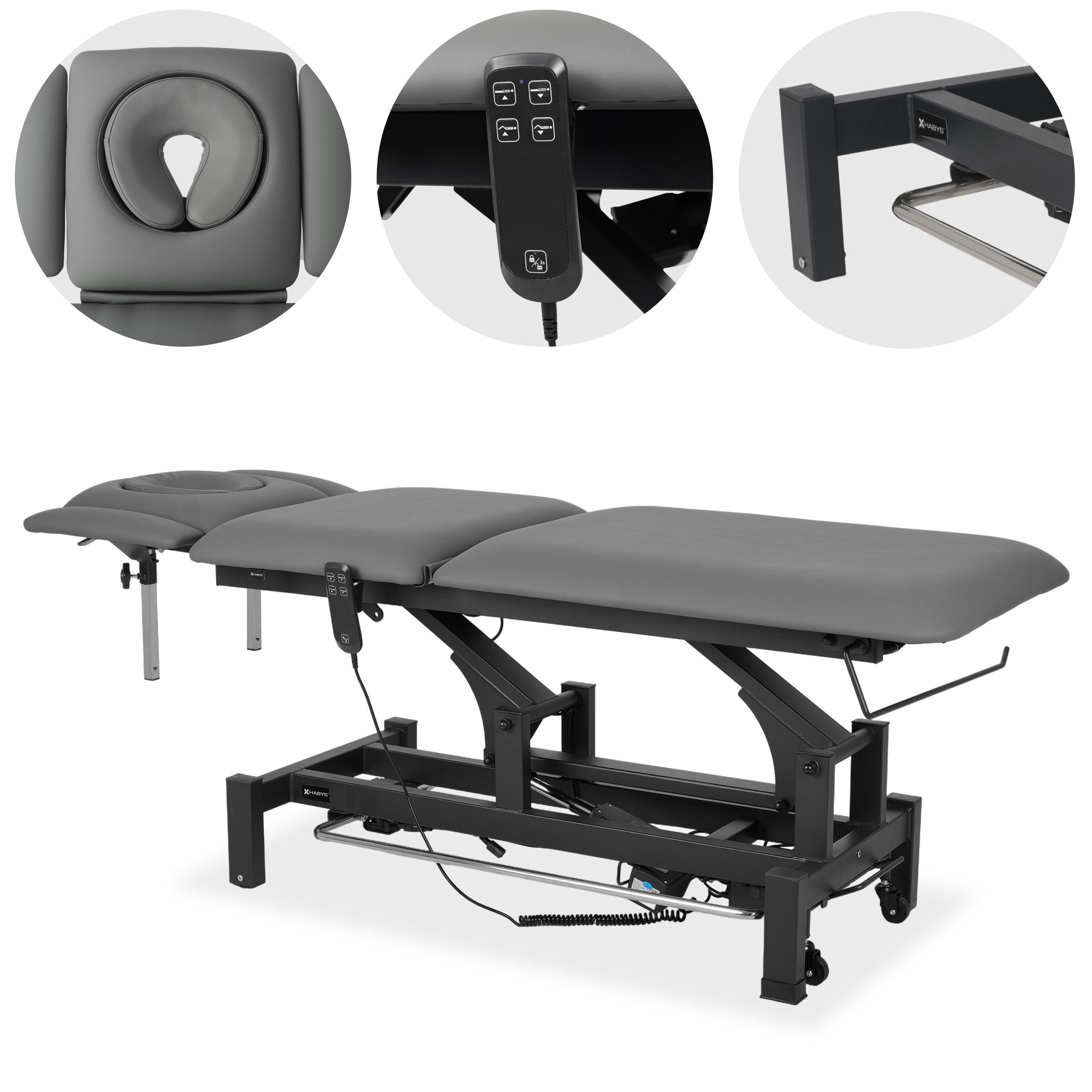 Habys Massageliege Fortis 5 Ergo Elektrische Behandlungsliege Handbedienung Steuerrahmen