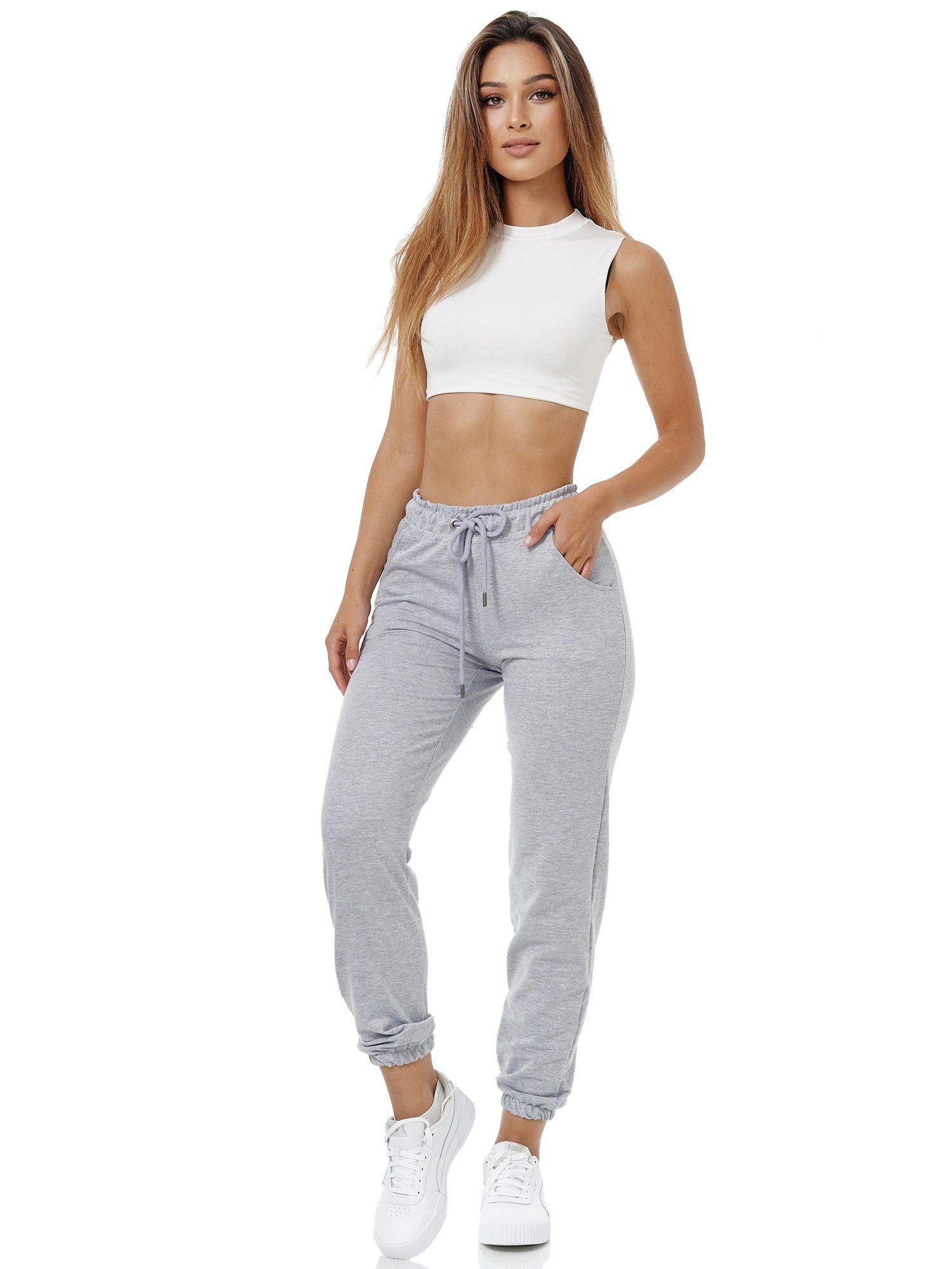 Tazzio Jogginghose F300 moderne & bequeme Regular Fit Damen Sporthose