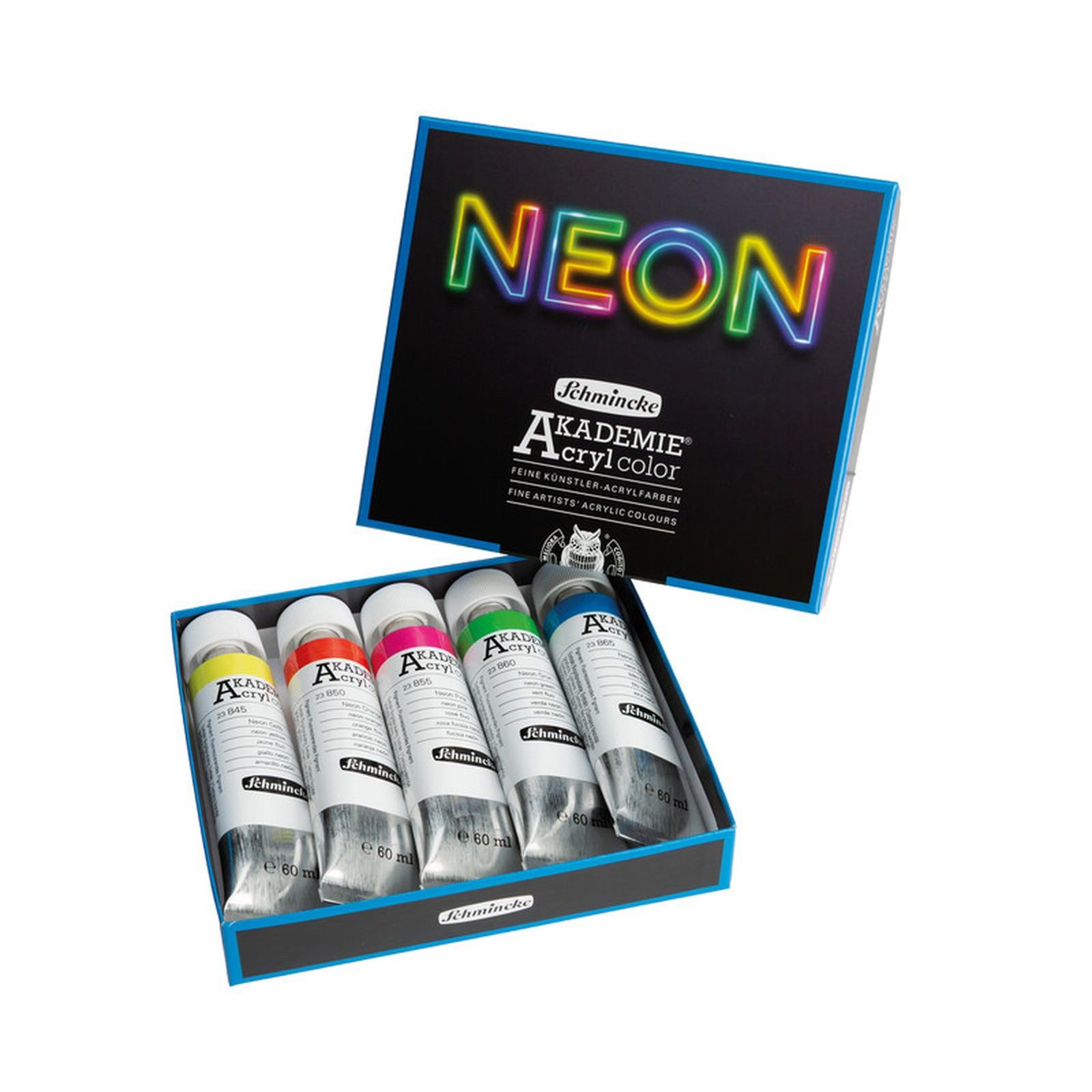 Thumbnail - Schmincke Acrylfarbe AKADEMIE Acryl color Neonfarben-Set, 5 x 60ml