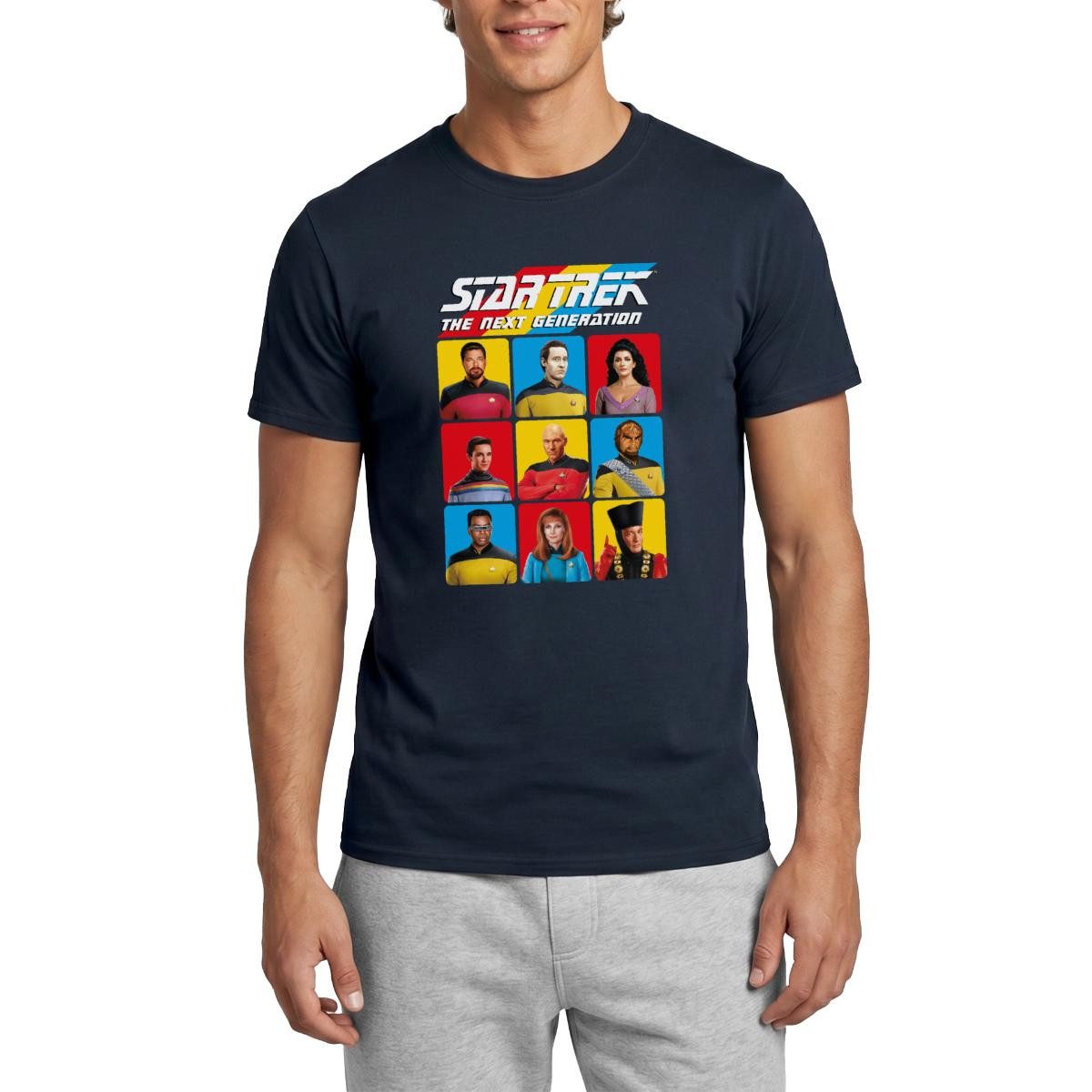 T-Shirt Star Trek The Next Generation Charaktere Männer T-Shirt