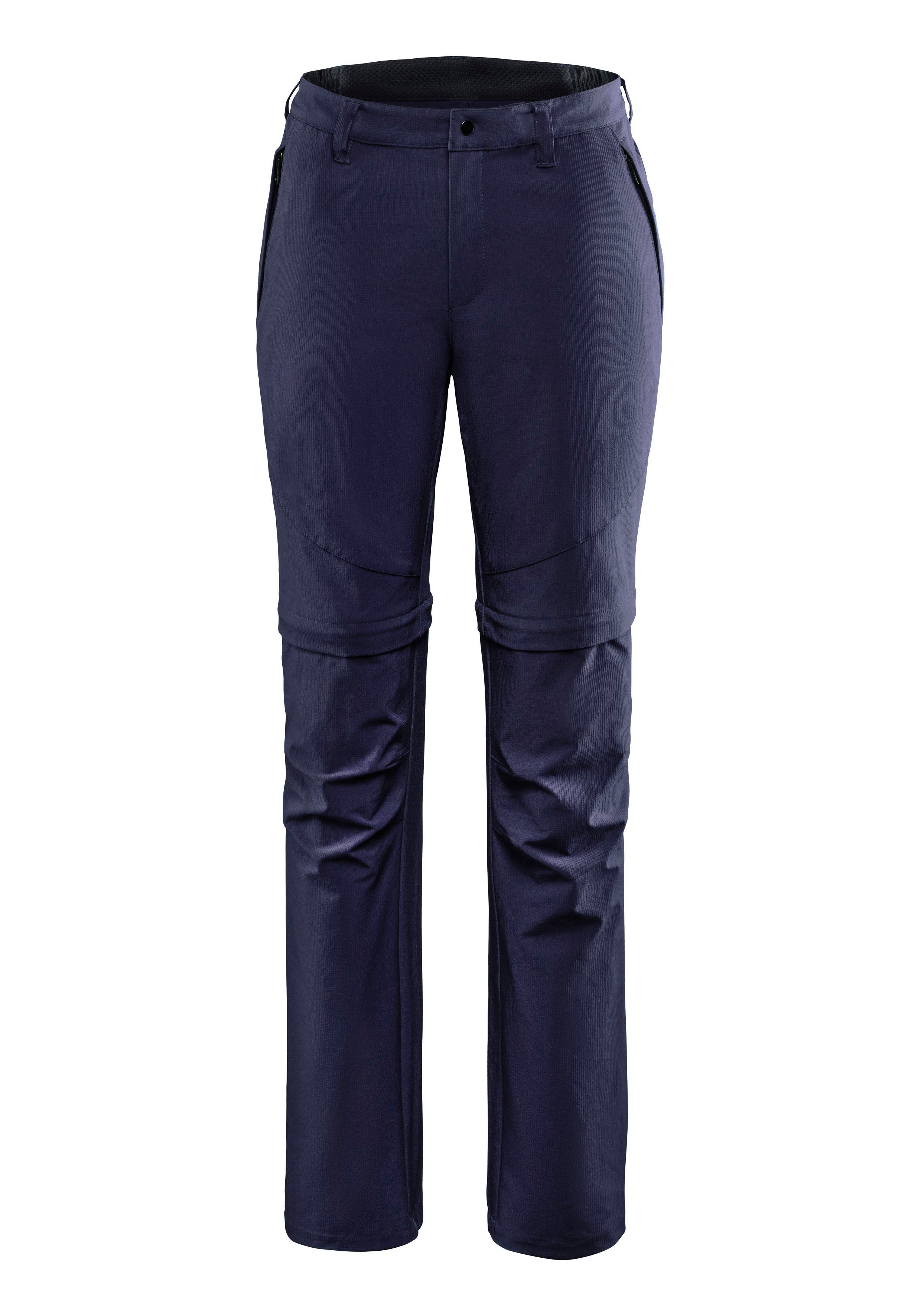 Trekkinghose mit LASCANA ACTIVE 1-Hose abnehmbaren navy Hosenbein 2-in