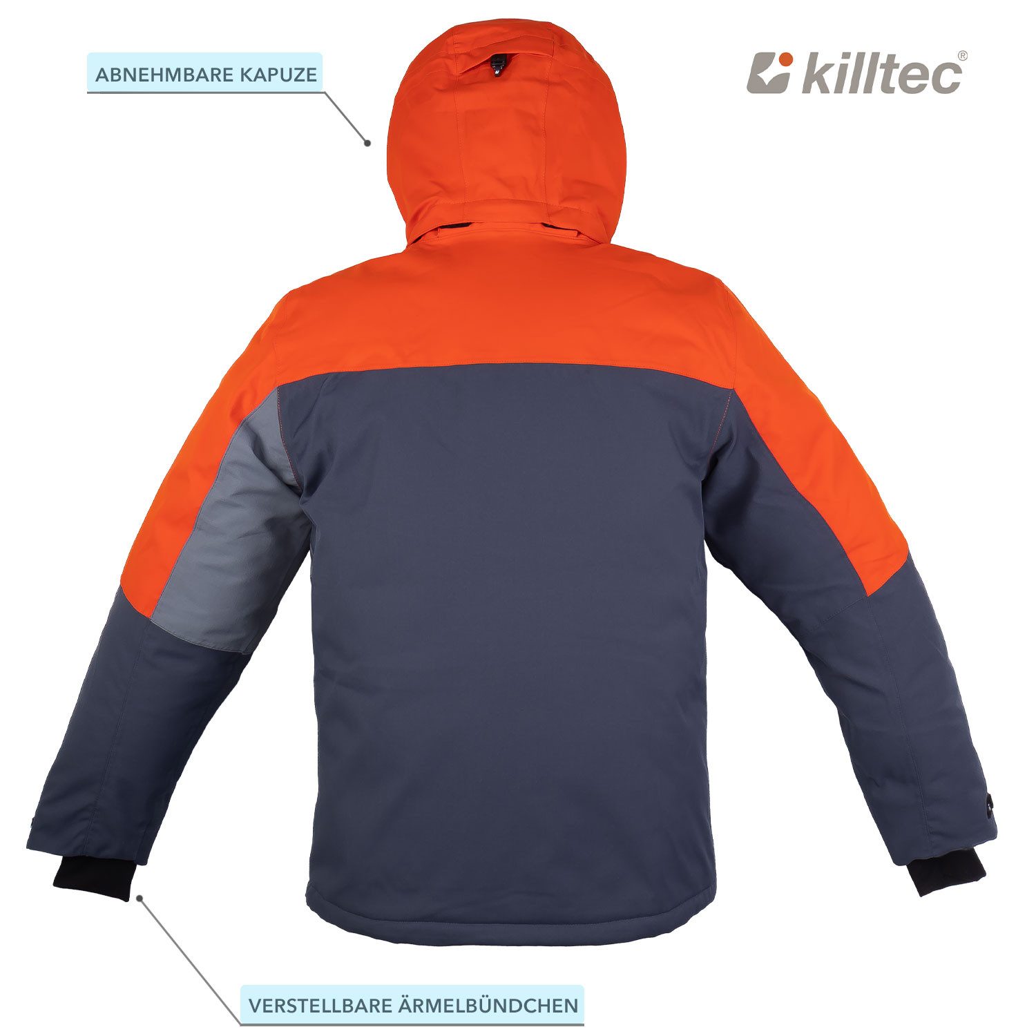 Killtec Skianzug Wintersport Herren Skijacke + Skihose, wasserdicht verschweißte Nähte - atmungsaktiver Stoff – Bild 5 von 5