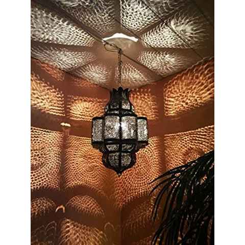 Marrakesch Orient & Mediterran Interior Deckenleuchte Orientalische Lampe Pendelleuchte Rostfarben Harun