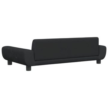 vidaXL Kindersofa Kindersofa Schwarz 100x54x33 cm Samt Kindercouch Kindermöbel Kinderzim