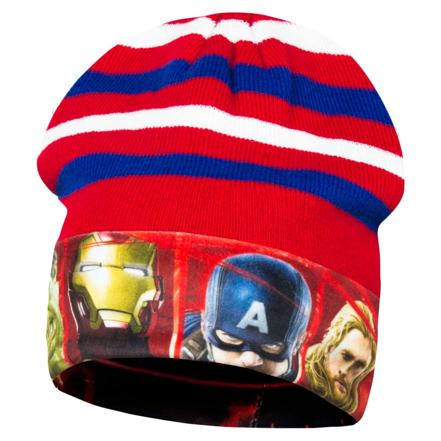 MARVEL Schlupfmütze Marvel Avengers Der Film Kinder Wintermütze Gr. 52 oder 54