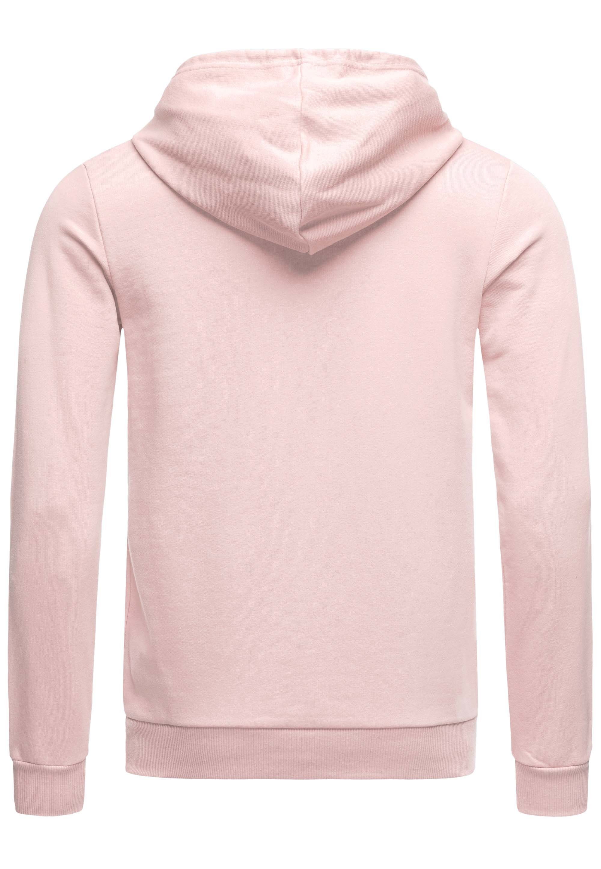 Kapuzensweatshirt RedBridge Premium Qualität Kängurutasche mit Hoodie Pink