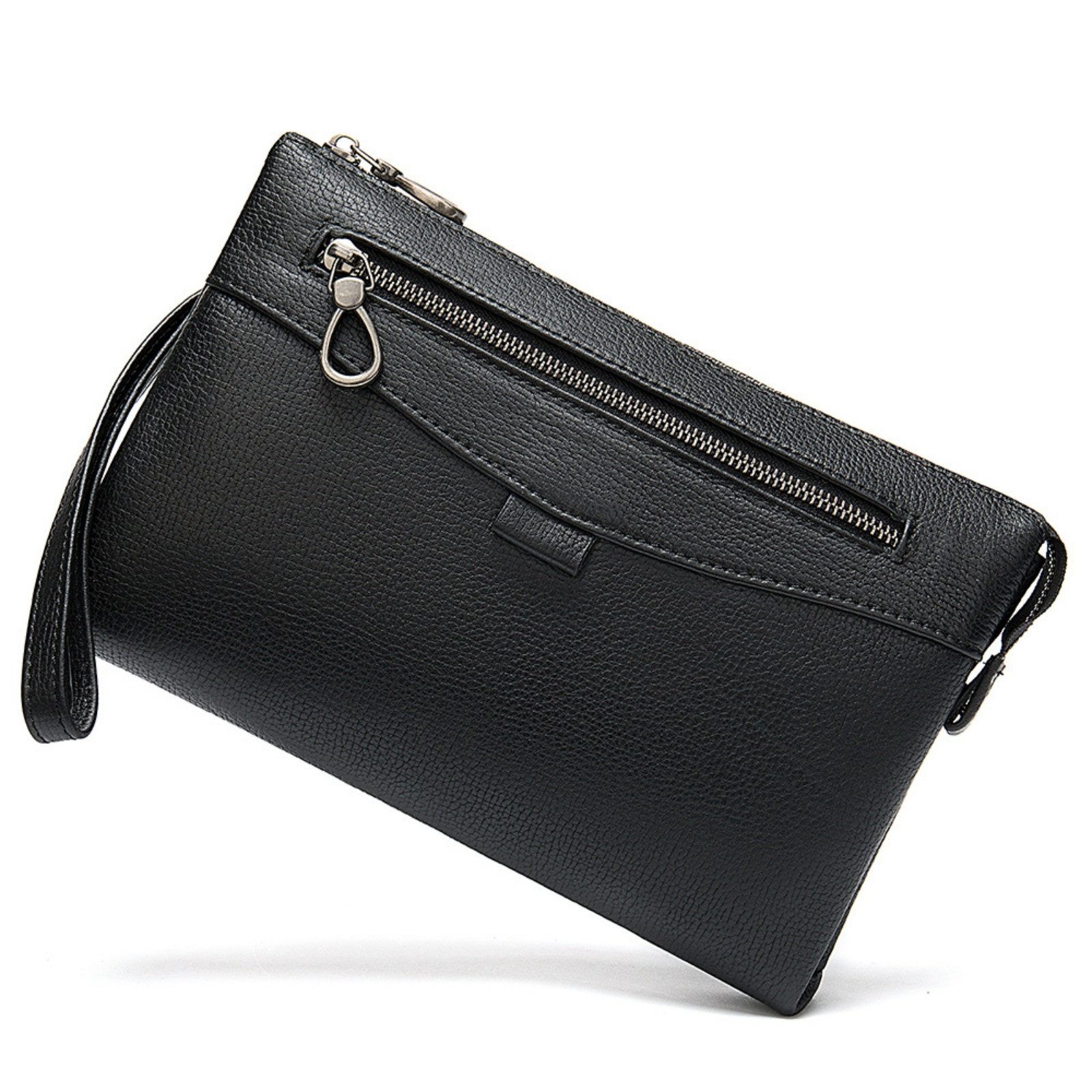 YUBRO-STUDIO Clutch Herren Leder Tasche Ziegenleder günstig online kaufen