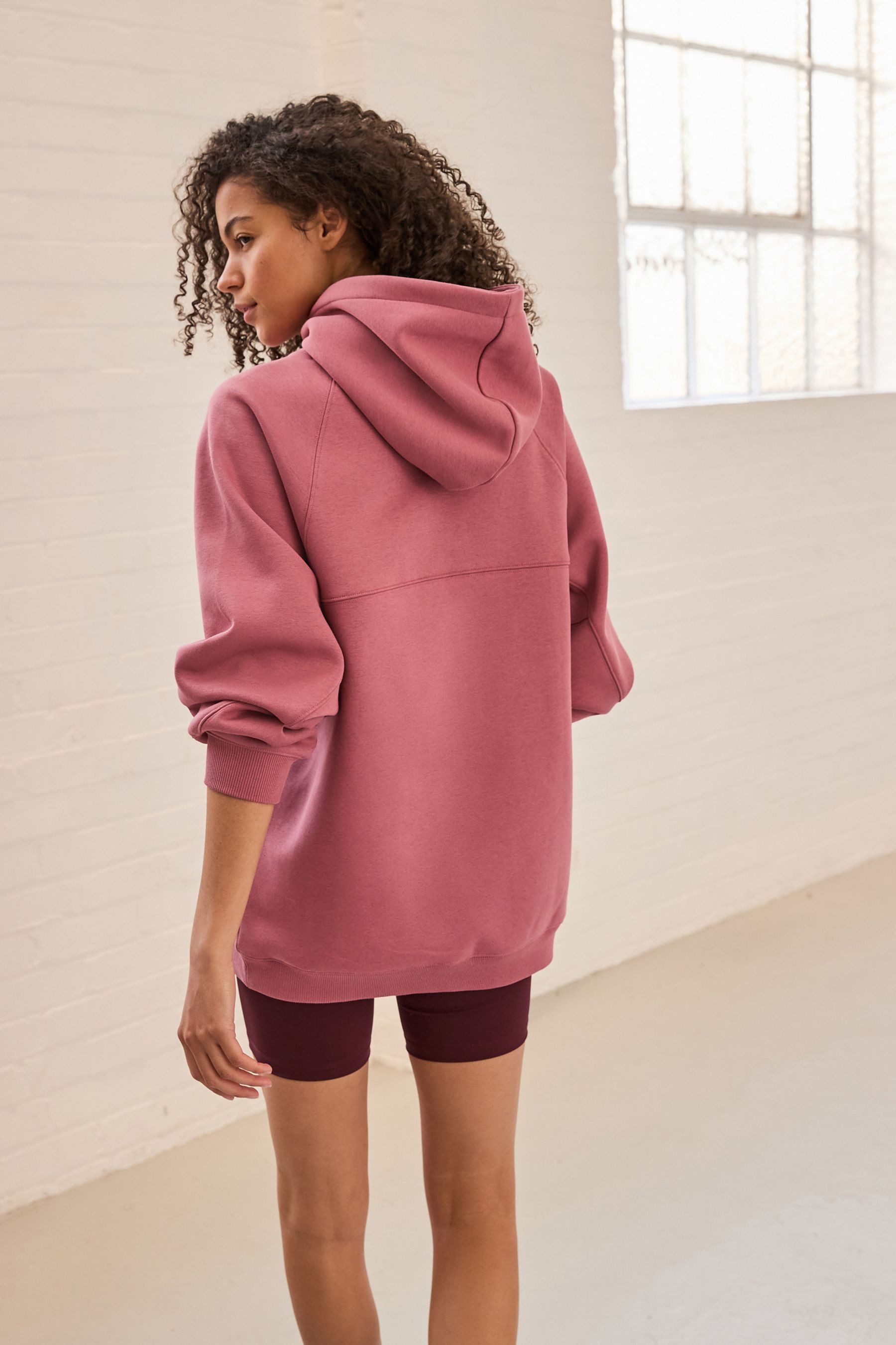 Next Kapuzenpullover Langes Oversized Relaxed Fit Hoodie mit Ziernähten (1- günstig online kaufen
