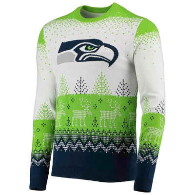 Forever Collectibles Rundhalspullover »NFL Ugly XMAS Seattle Seahawks«