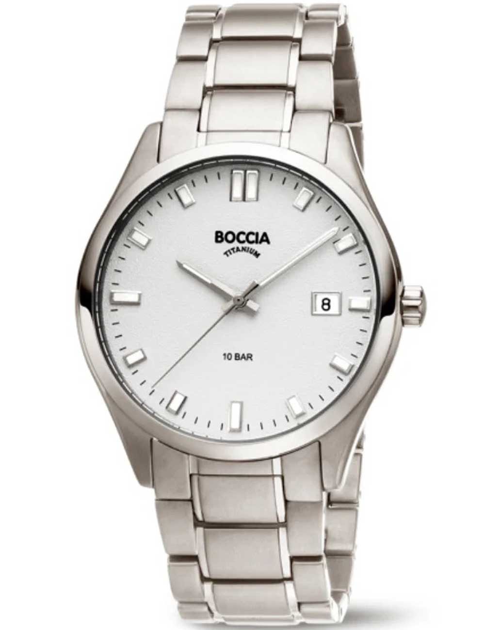 Boccia Quarzuhr Boccia 3669-03 Herrenuhr Titanium 39mm 10ATM Boccia 3669-03 Herrenuhr Titanium 39mm 10ATM