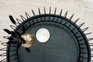 riess-ambiente Couchtisch VARIATION Ø60cm schwarz (Einzelartikel, 1-St), Wohnzimmer · Metall · rund · handmade · Modern Design