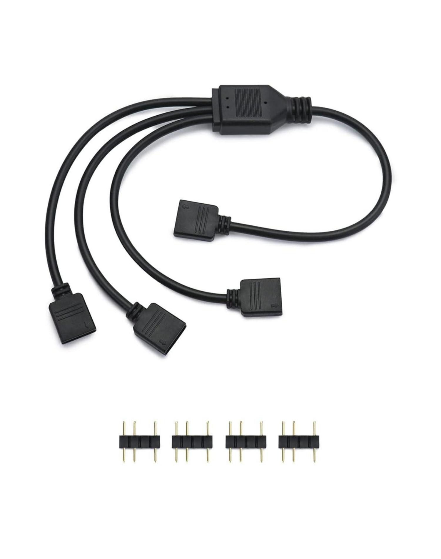 Multitool 5V 3-polig ARGB Splitterkabel 1 Buchse auf 3 Stecker 30cm CPU-Kühler