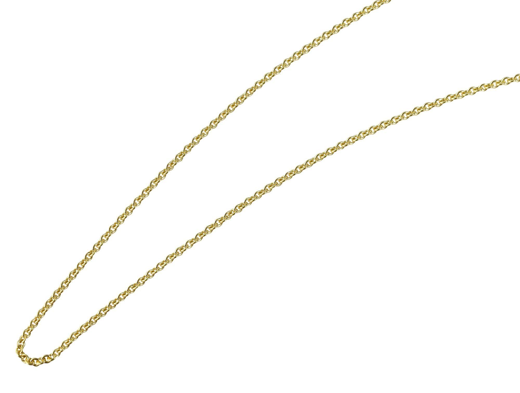 Kette ohne Anhänger Halskette – Ankerkette aus 333 Gold 40 cm