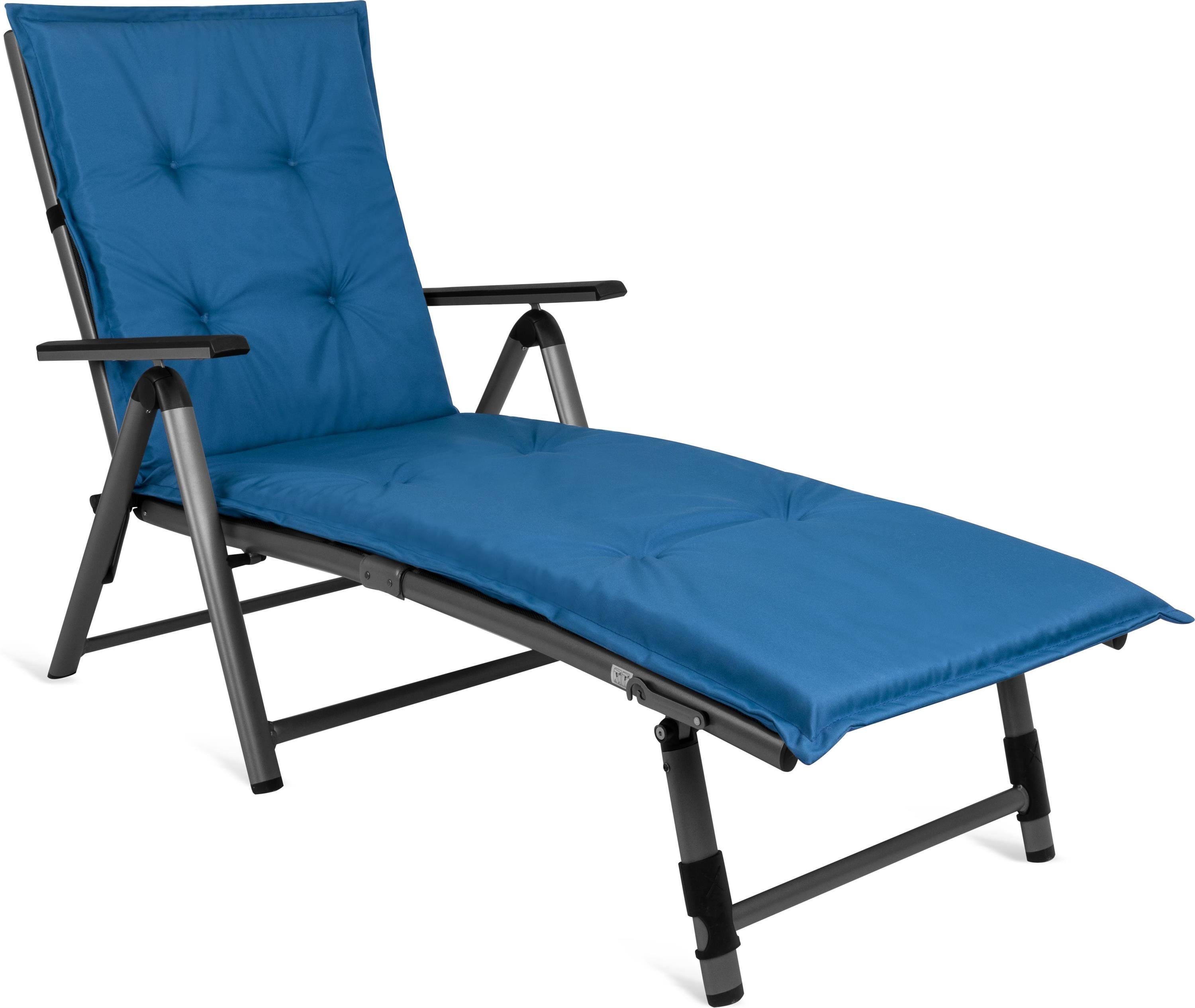 Aspero Liegenauflage Gartenliegenauflage Polsterauflage Matera, Wasserdichte und weiche Outdoor Gartenliegenauflage