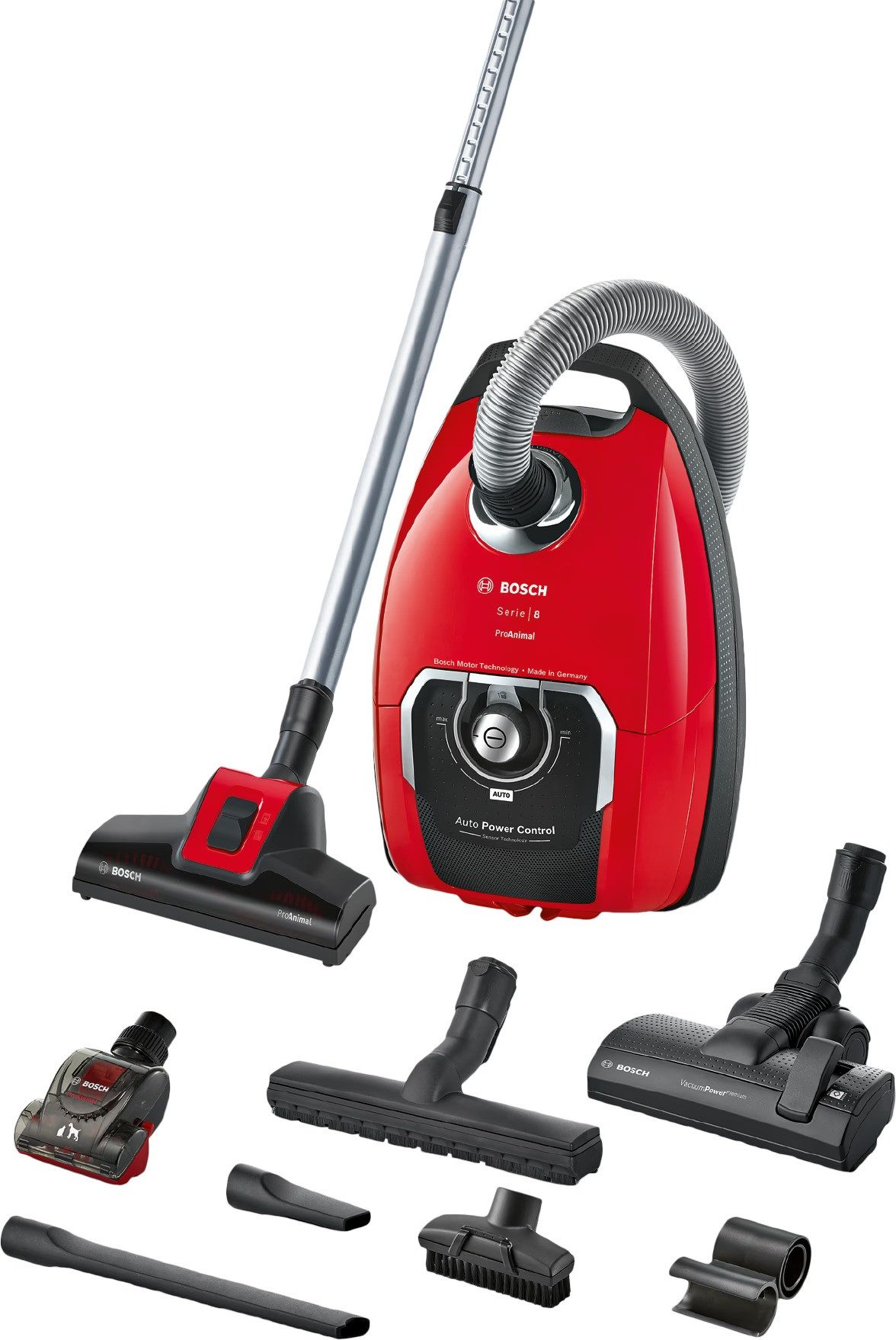 BOSCH Bodenstaubsauger Series 8 In'genius ProAnimal BGB8PET3A Staubsauger, 890 W, mit Beutel