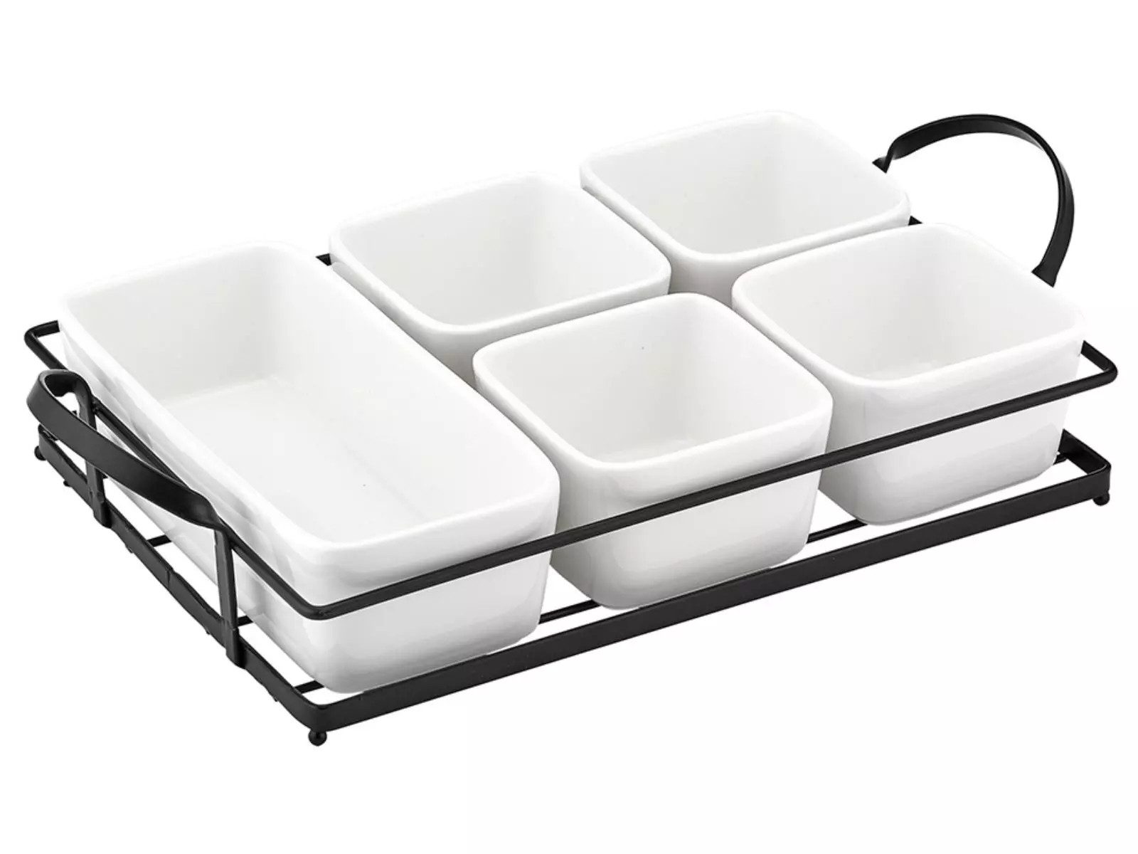 Ladelle Servier-Set 62356, Metall und Porzellan, (6-tlg)