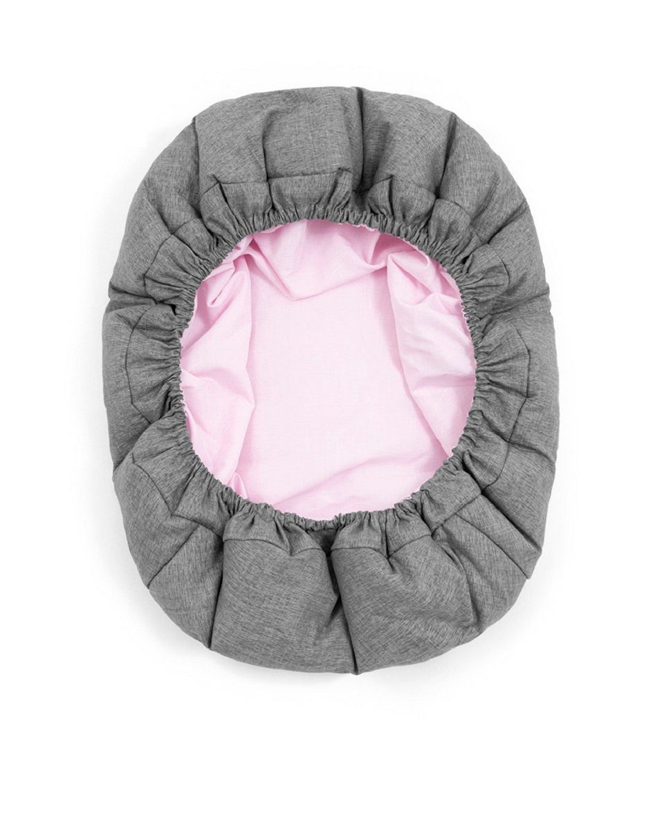 Stokke Hochstuhlaufsatz Newborn Eltern Nomi Pink für Black/Grey kleiner Helfer set
