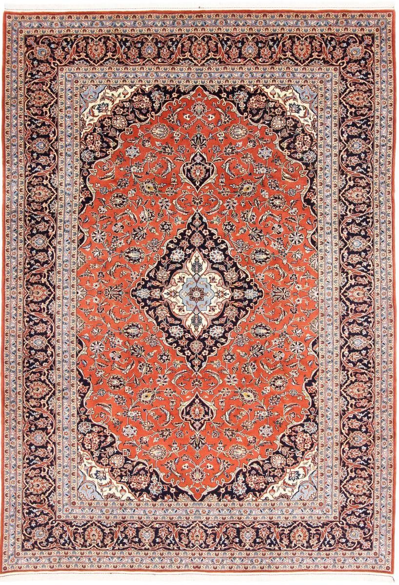 Orientteppich Keshan Sherkat 245x353 Handgeknüpfter Orientteppich / Perserteppich, Nain Trading, rechteckig, Höhe: 12 mm