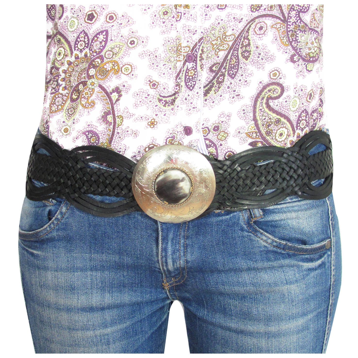 ALMADIH Taillengürtel Leder Damen Ledergürtel Hüftgürtel günstig online kaufen