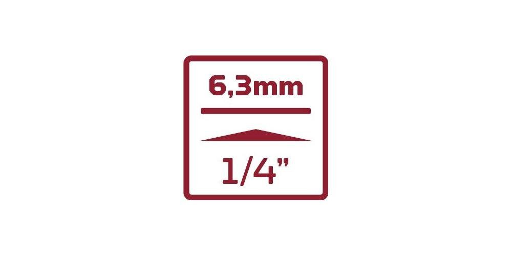 R41200403 Red 1/4" Steckschlüsseleinsatz TX mm Gedore Länge Steckschlüssel E7 25