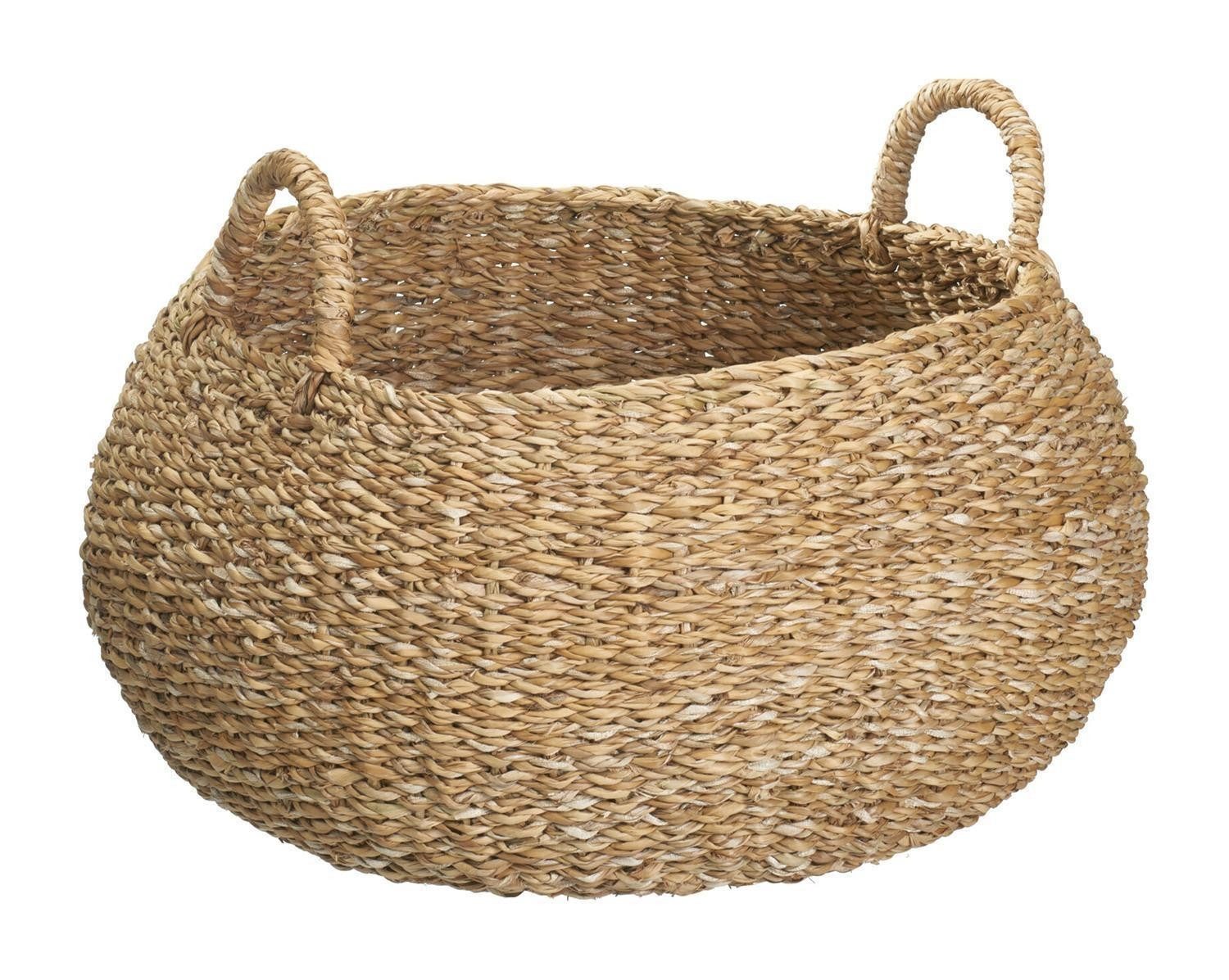 Koopman Aufbewahrungskorb GRAS, Ø 40 x H 30 cm, Braun, Seegras, (1 St), mit Griffen