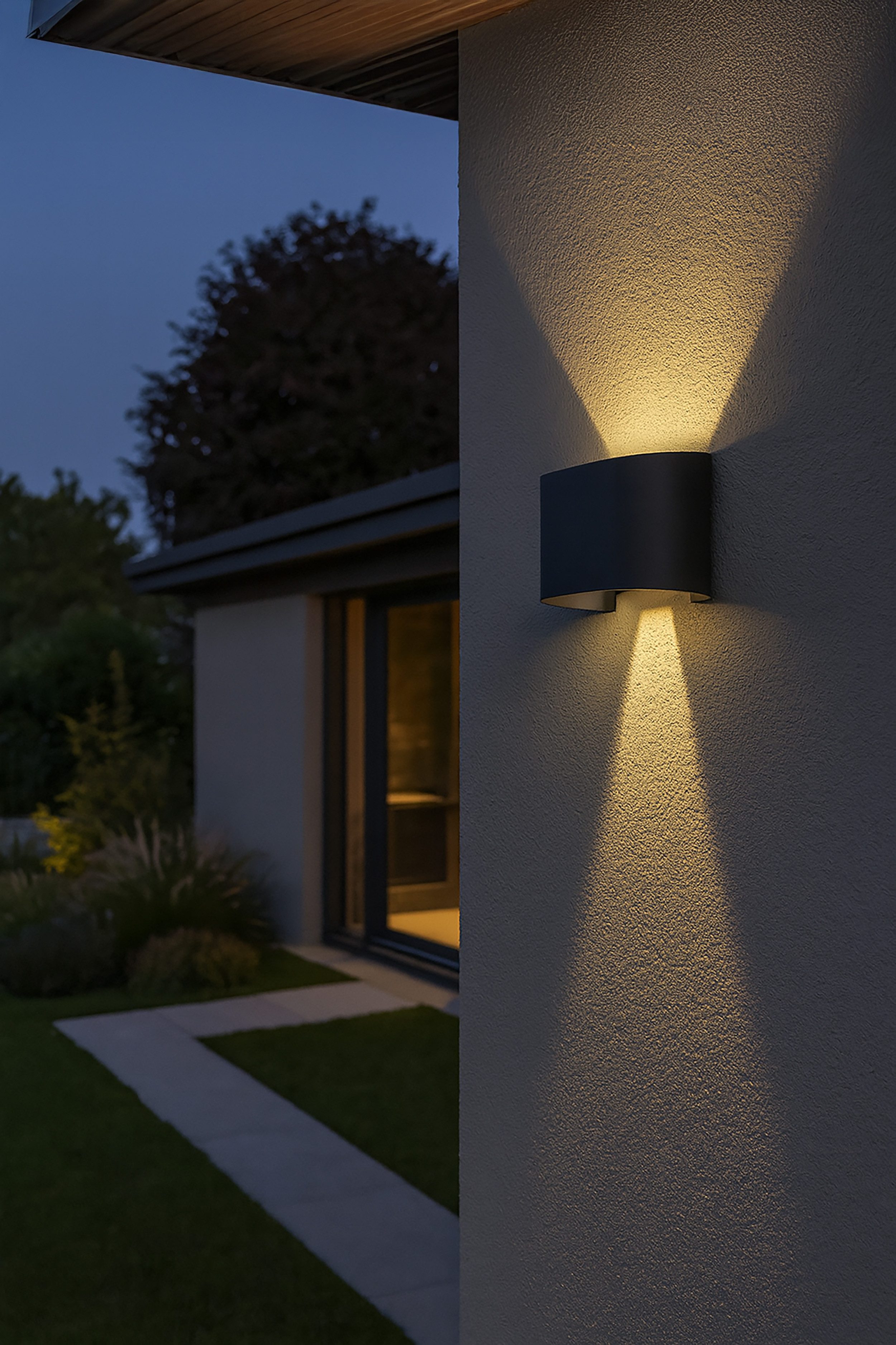FISCHER & HONSEL LED Wandleuchte Wall, LED fest integriert, Warmweiß