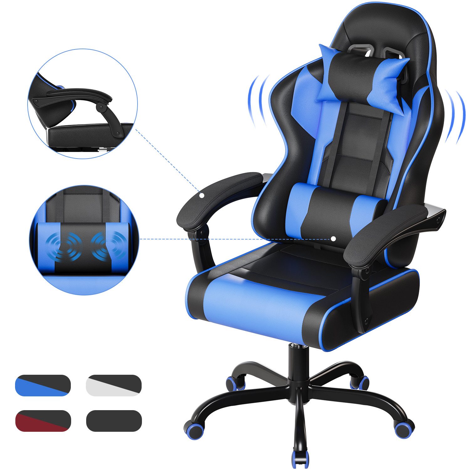 HOMALL Gaming Chair Gaming Stuhl hoher günstig online kaufen