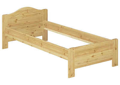 ERST-HOLZ Bett Bettgestell Landhaus Kiefer massiv 90x200, Kieferfarblos lackiert