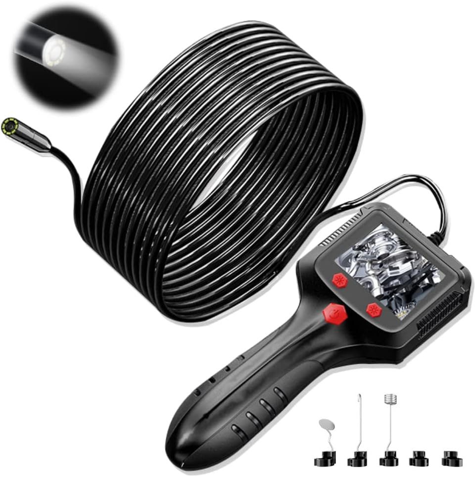 Endoskopkamera Mit Licht, IP67 Wasserdichtes 1080 HD 2.4" Kamera Inspektionskamera
