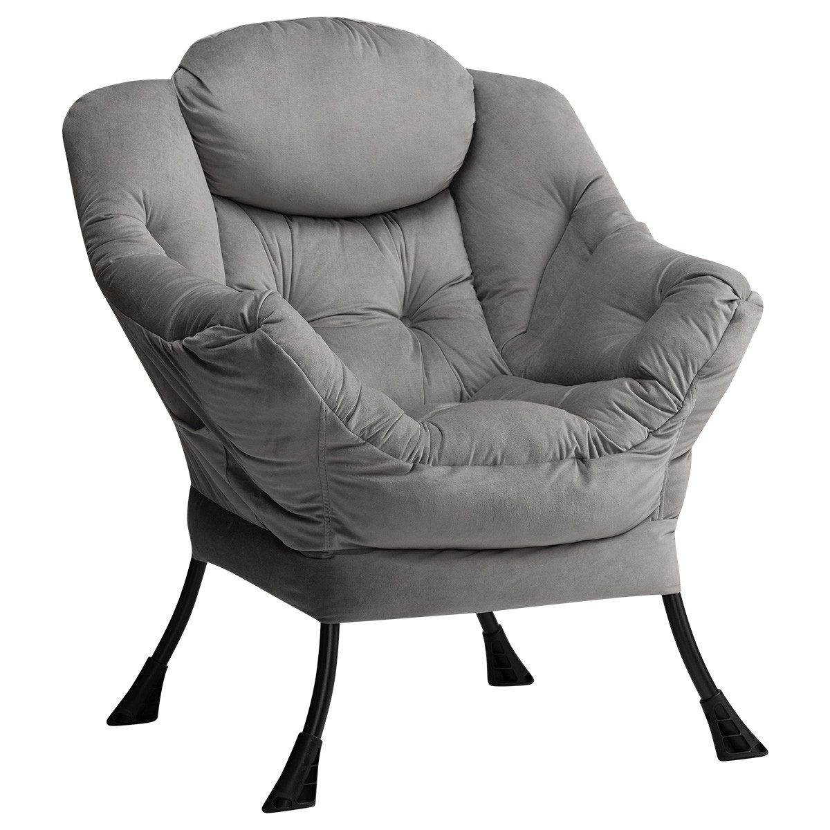 SKYMOVE Ohrensessel Relaxsessel mit Hocker ergonomisch, Loungesessel bequem weich (Set)
